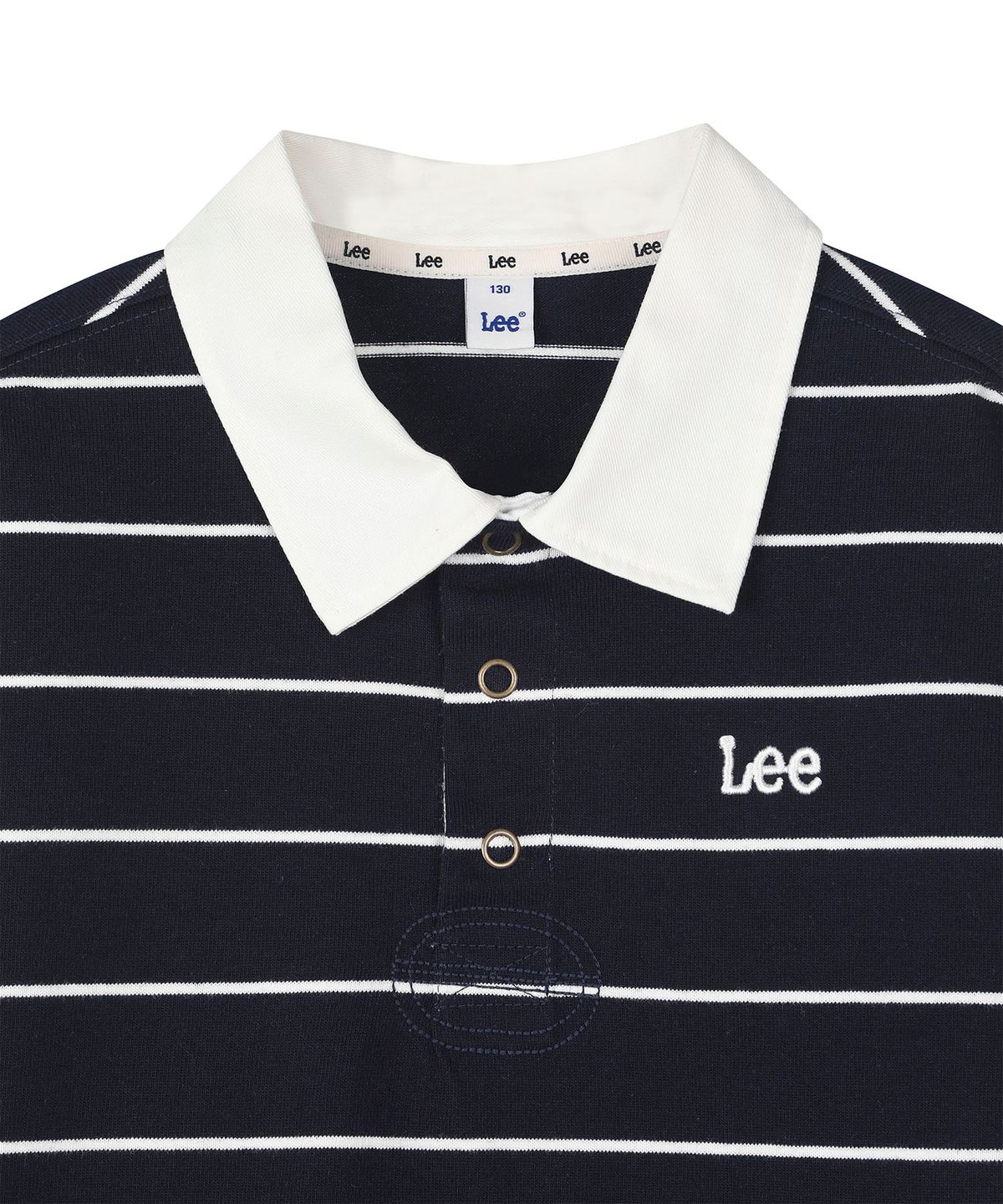 리 키즈(LEE KIDS) 럭비 스트라이프 티셔츠 네이비 LK2603LT05NA
