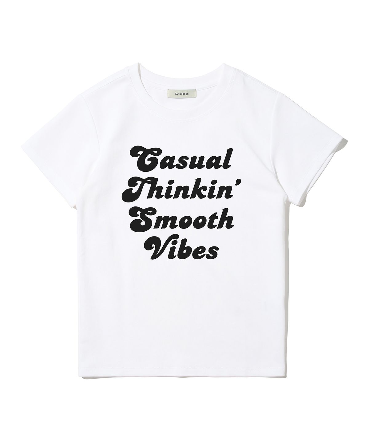 카고브로스 포 우먼(CARGOBROS FOR WOMAN) 도트 시스루 롱슬리브 레이어드 캐쥬얼 반팔티 세트 (블랙/아이보리)