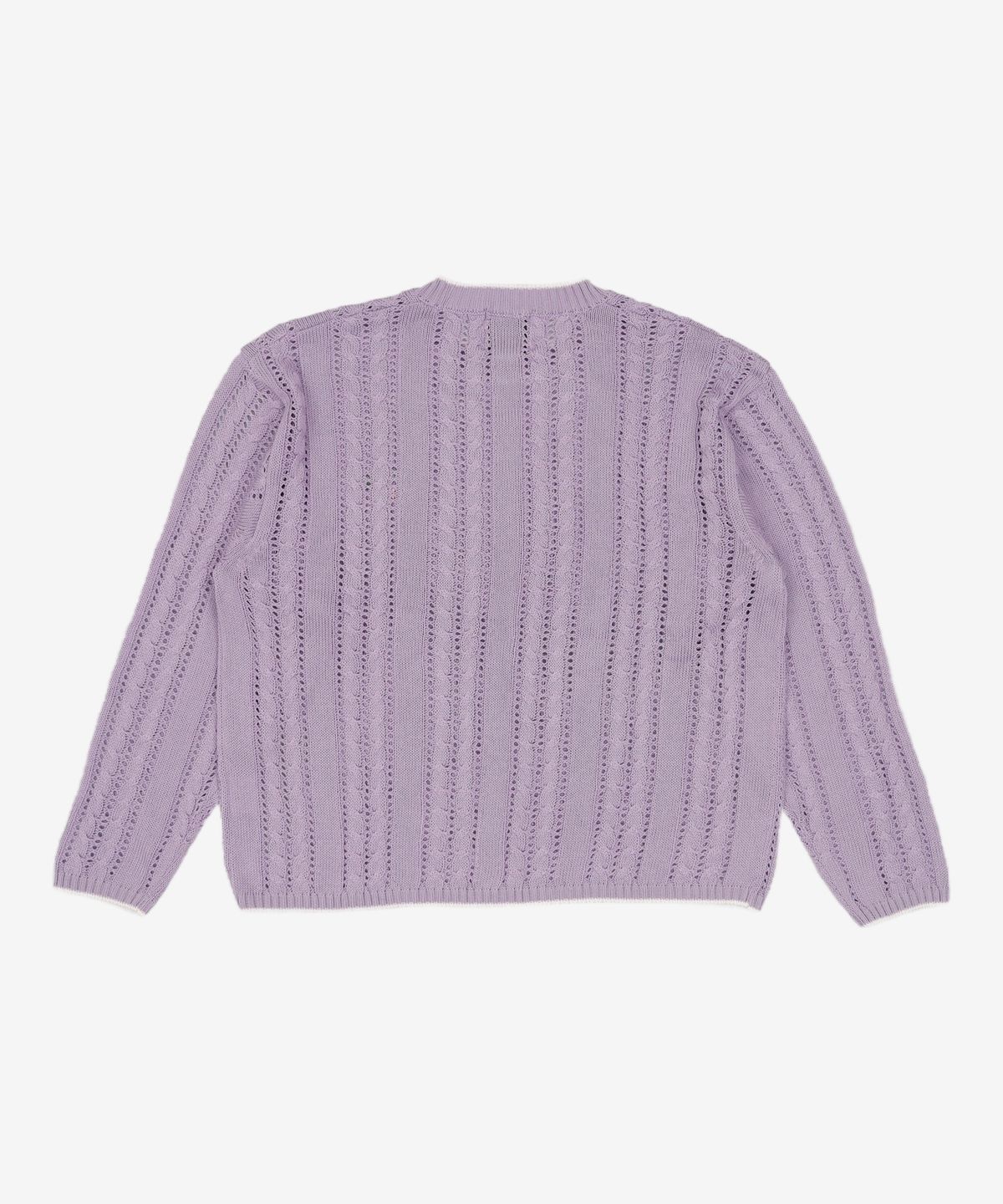 에이카화이트(AECA) AECA CLOVER CROCHET KNIT-LAVENDER S