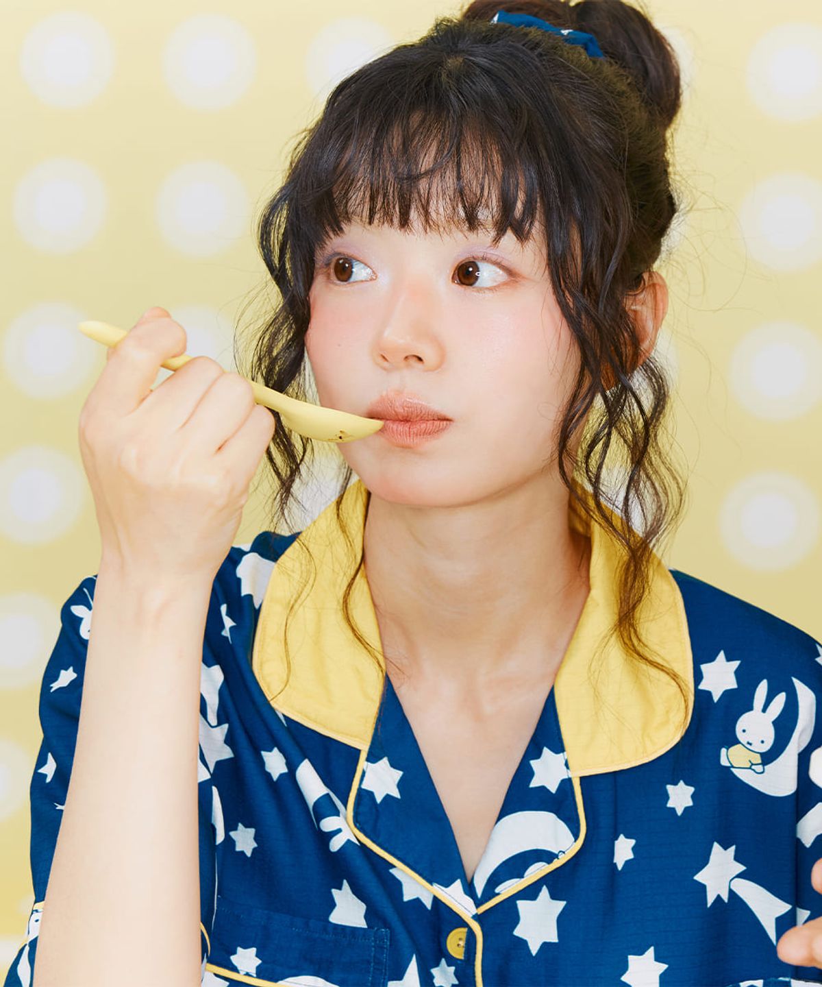 주디앤(JUDYN) [미피+주디앤] 미피 문나잇 클린핏 반팔 잠옷 세트