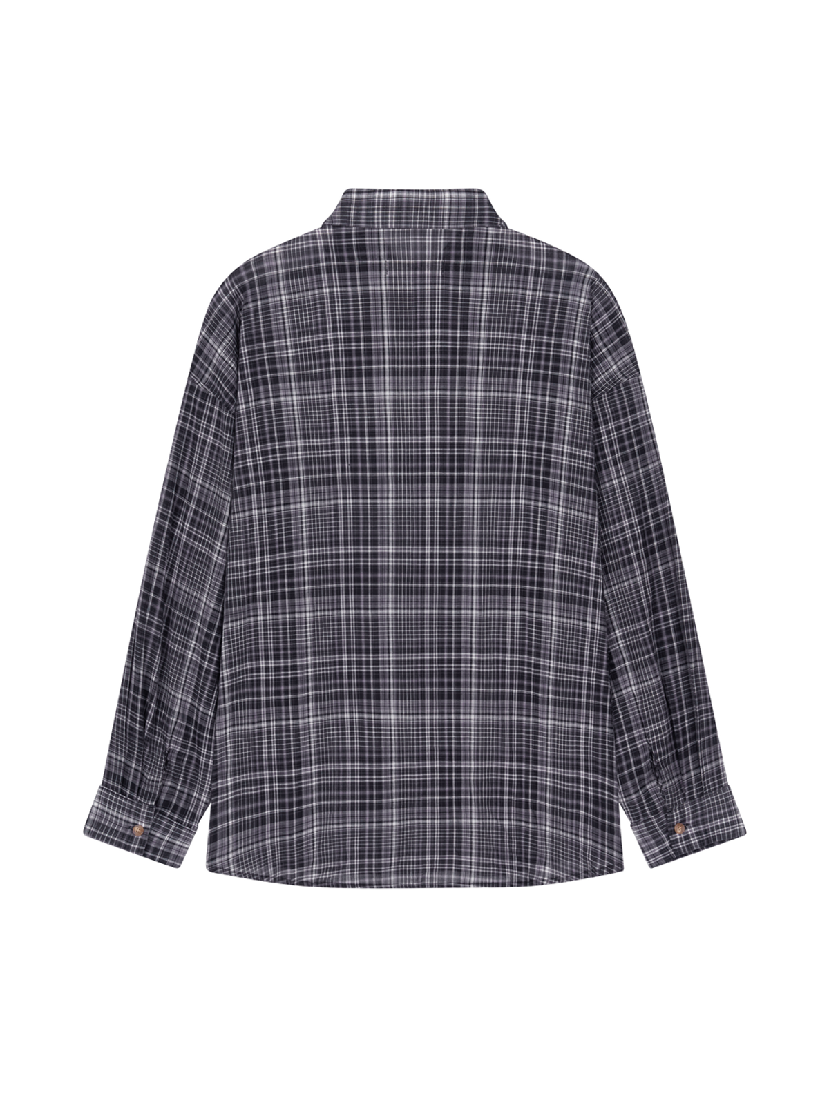오커스(OCHERS) 체크셔츠 No.0004 Coal Black