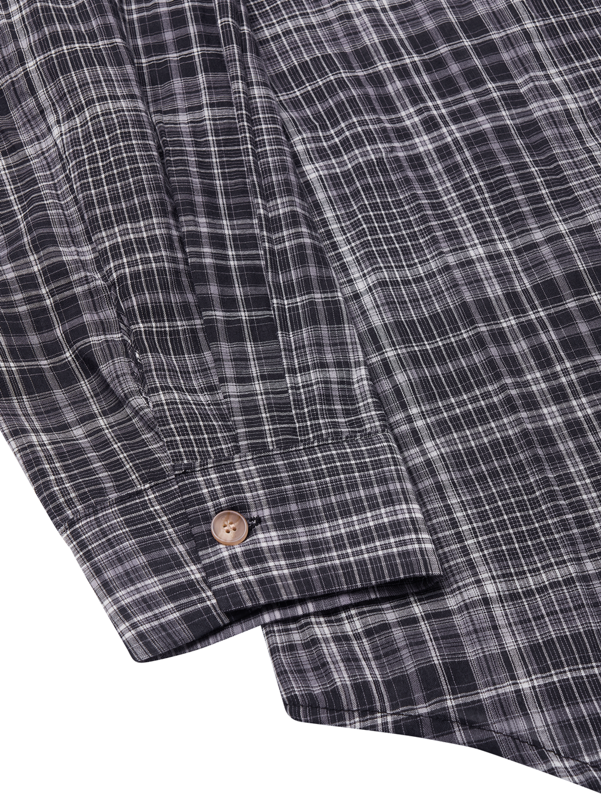 오커스(OCHERS) 체크셔츠 No.0004 Coal Black