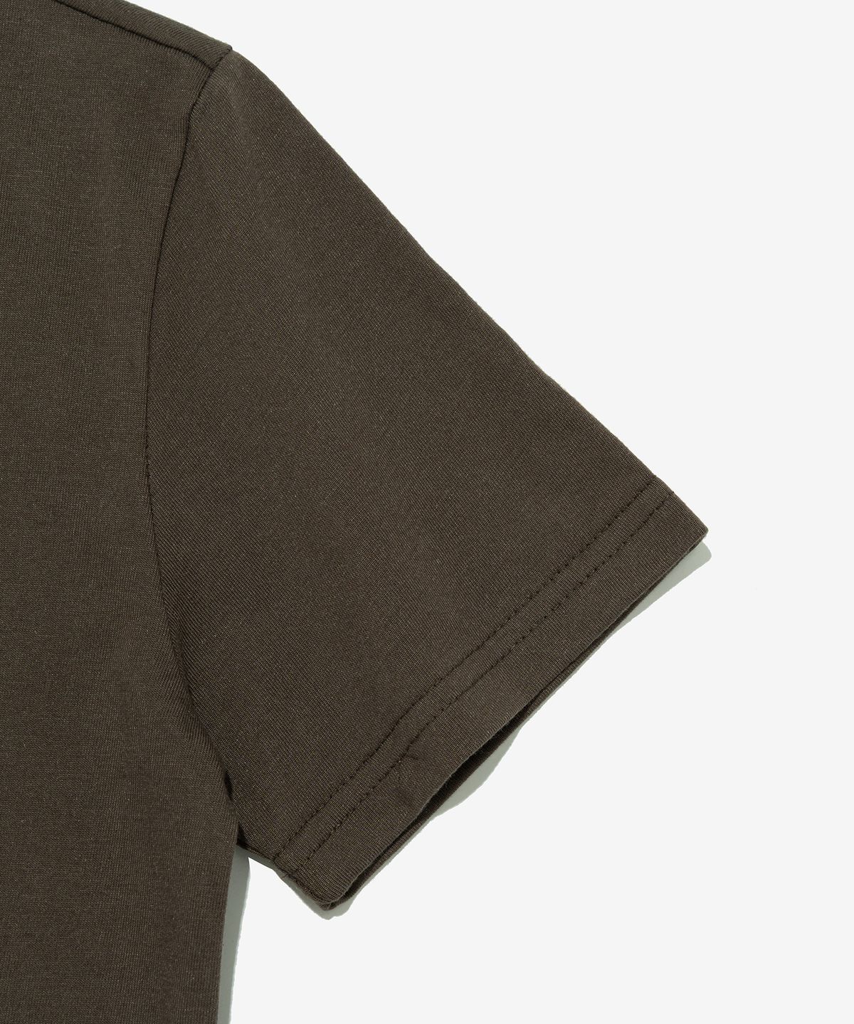 서울어패럴(SEOUL APPAREL) SOL 심볼 로고 우먼반팔 티셔츠 (카키)