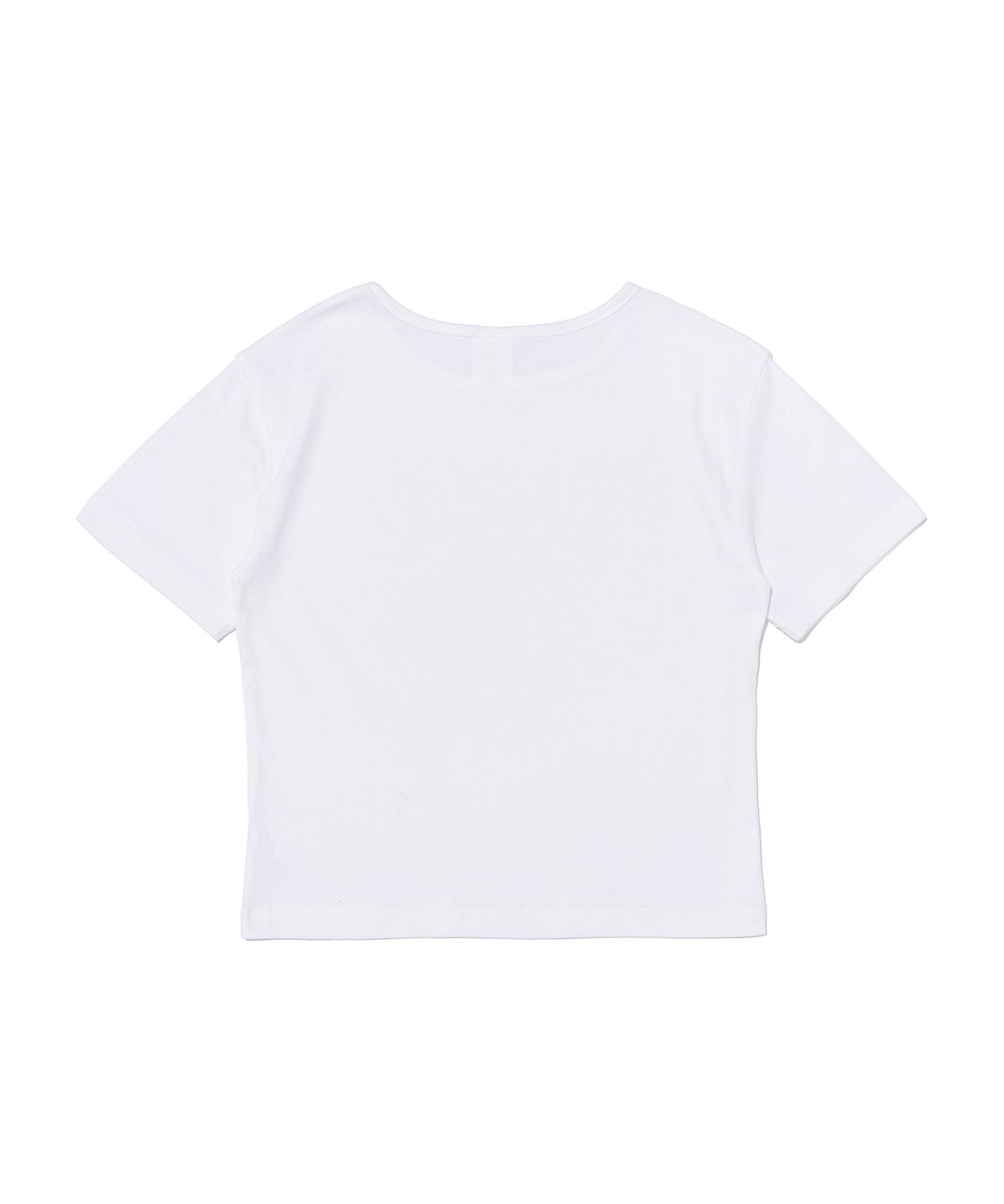 서울어패럴(SEOUL APPAREL) 레터링 로고 크롭 반팔 티셔츠 (화이트)
