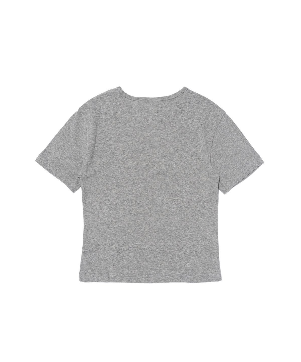 서울어패럴(SEOUL APPAREL) 레터링 로고 크롭 반팔 티셔츠 (그레이)