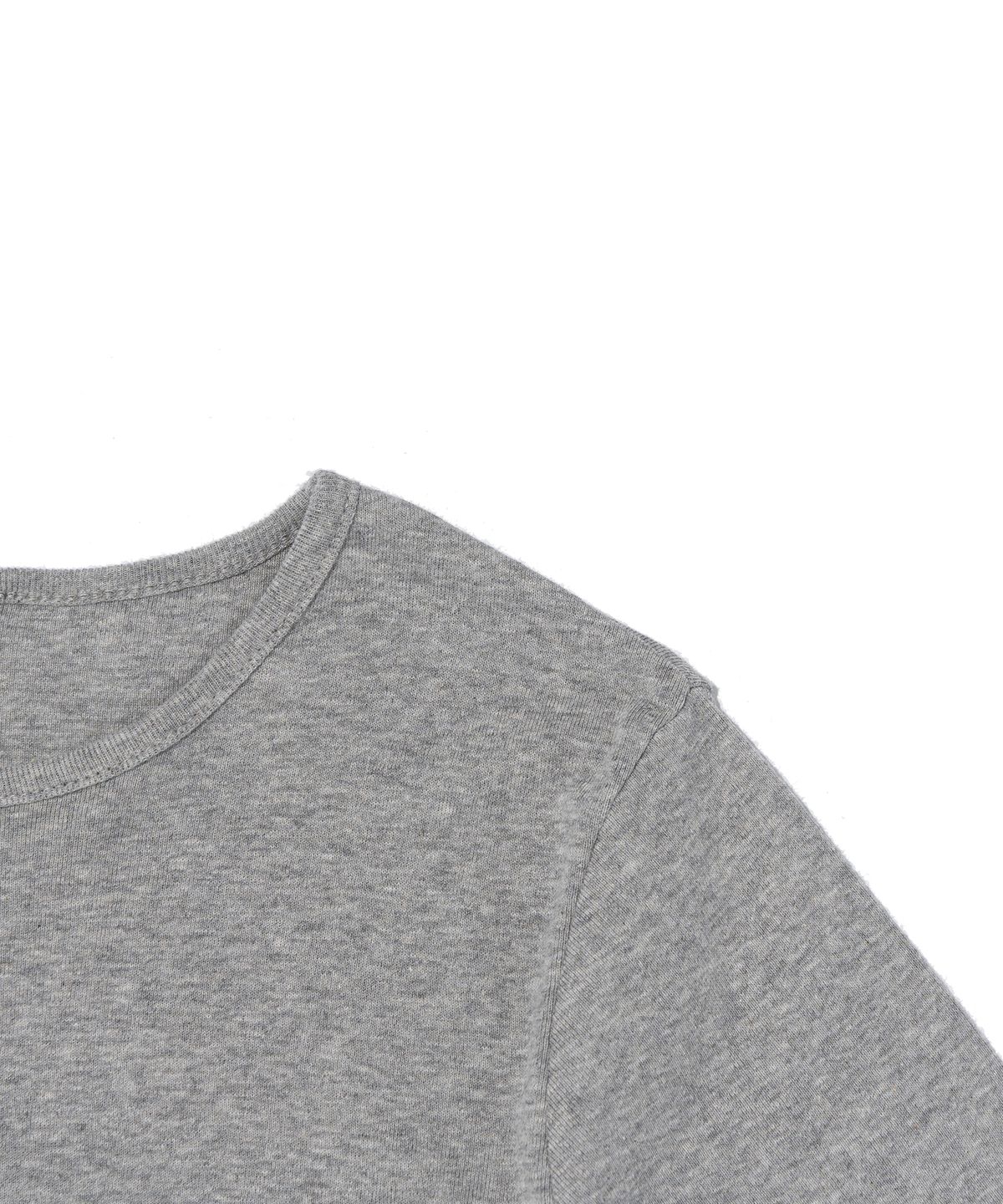 서울어패럴(SEOUL APPAREL) 레터링 로고 크롭 반팔 티셔츠 (그레이)