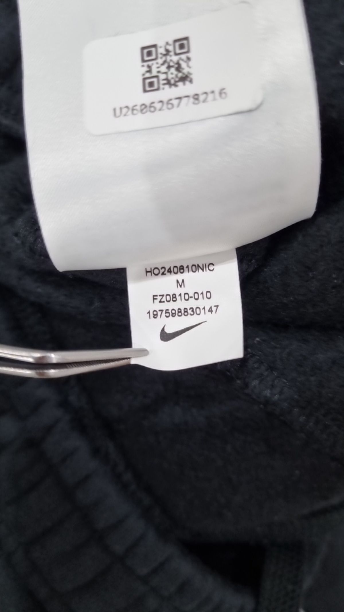 나이키(NIKE) 클럽 플리스 번지 팬츠 M - 블랙:화이트 / FZ0810-010 M