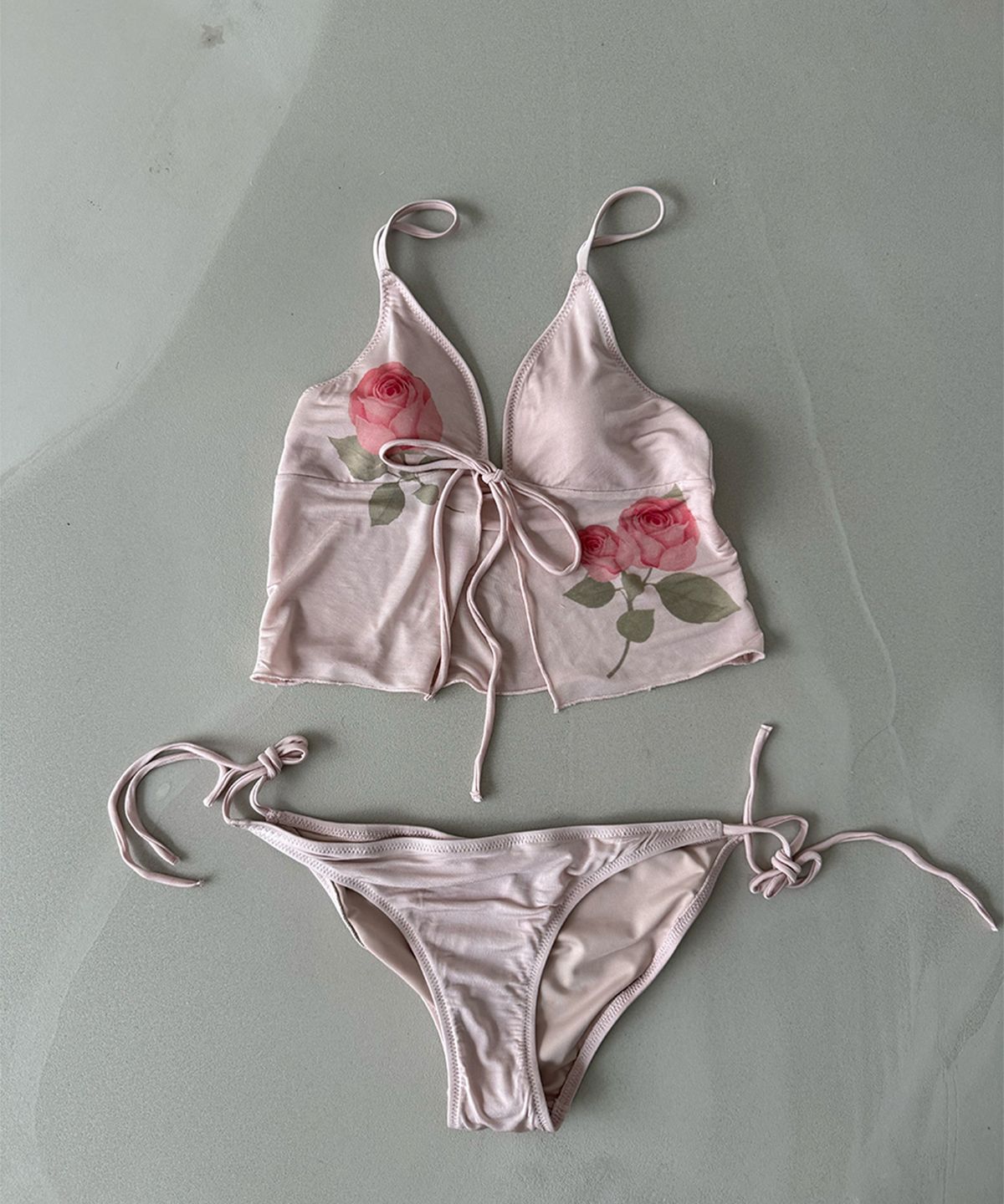 더포르타(THEPORTA) ROSE TANKINI SWIM SET, ROSY PINK
