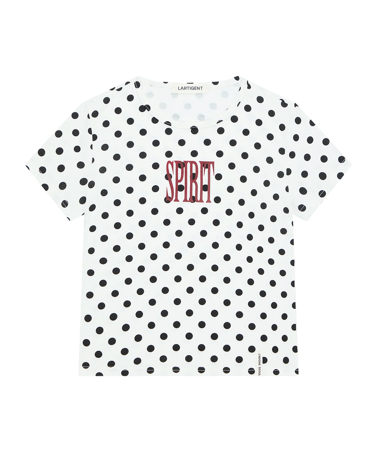 라티젠(LARTIGENT) L25 SPIRIT DOT T-SHIRT(IVORY)