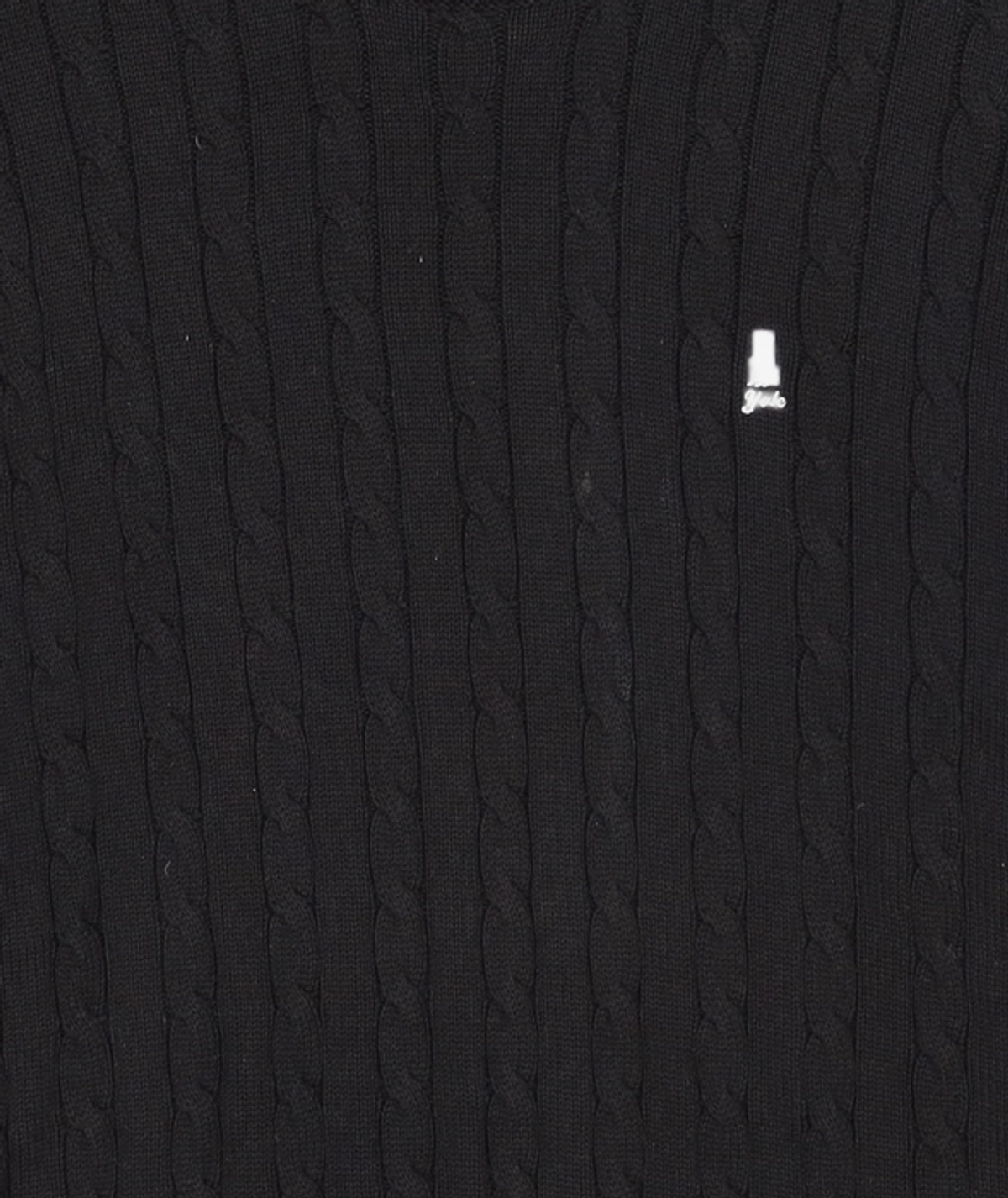 예일(YALE) [100% COTTON] 헤리티지 댄 케이블 니트 블랙 XL