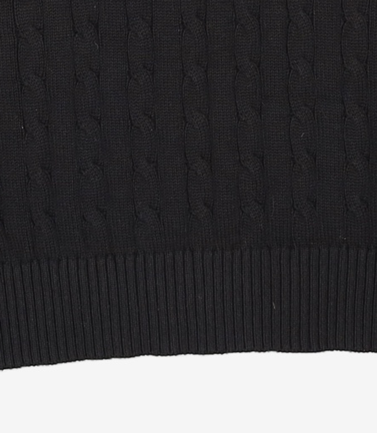 예일(YALE) [100% COTTON] 헤리티지 댄 케이블 니트 블랙 XL