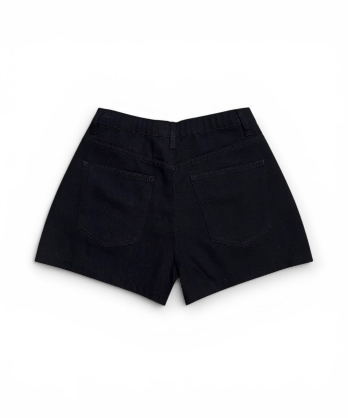 본슬리피(BORN SLIPPY) Crystal Stud Cotton Mini Shorts (Black)