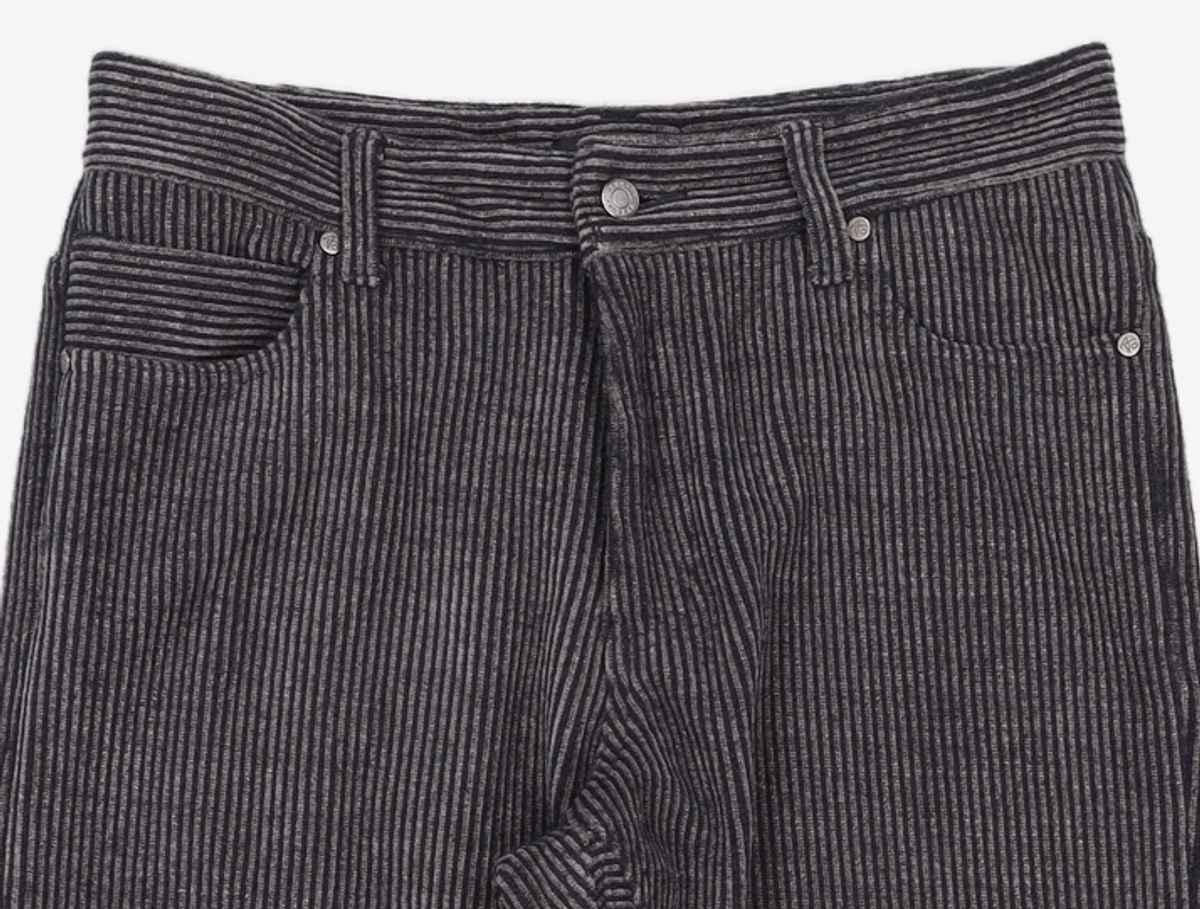 애드오프(ADDOFF) STRIPE FEATHER PANTS BLACK 50