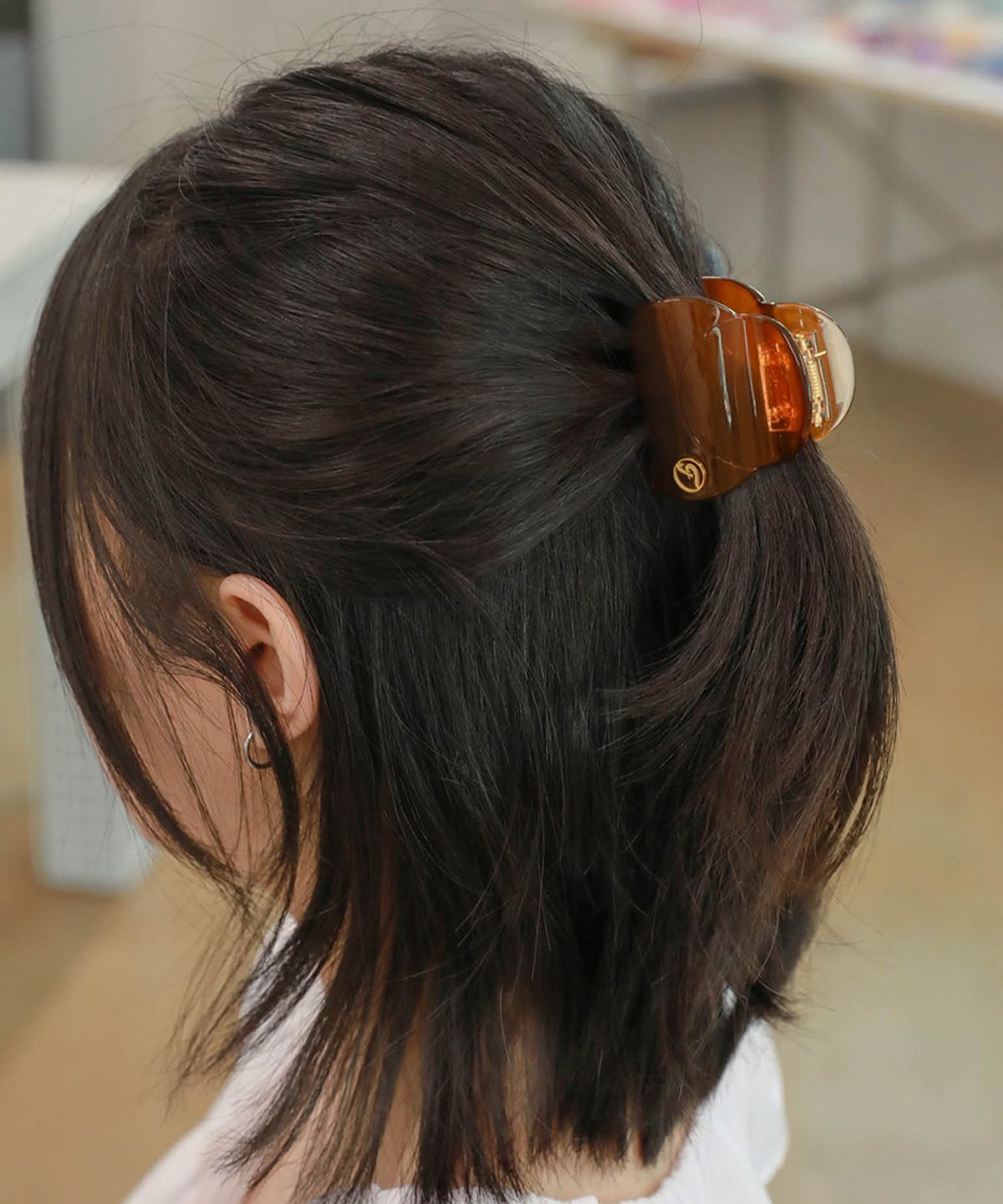 프롬플로(FROMFLO) (선물포장) Classic Hair Claw Mini - Brown