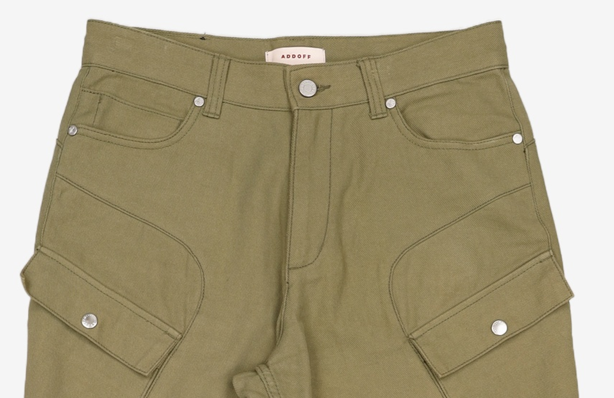 애드오프(ADDOFF) ACCRA TWILL CARGO PANTS KHAKI 48