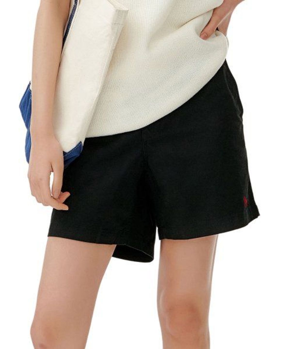 폴로 랄프 로렌(POLO RALPH LAUREN) 15.2cm 폴로 프렙스터 스트레치 치노 쇼트-블랙