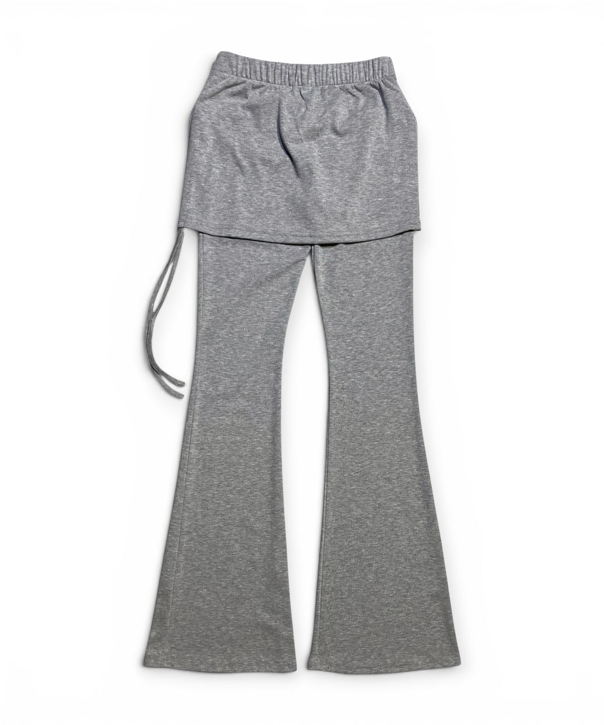 본슬리피(BORN SLIPPY) Crystal Dust Layered Flare Skort Pants (Moon Ash)