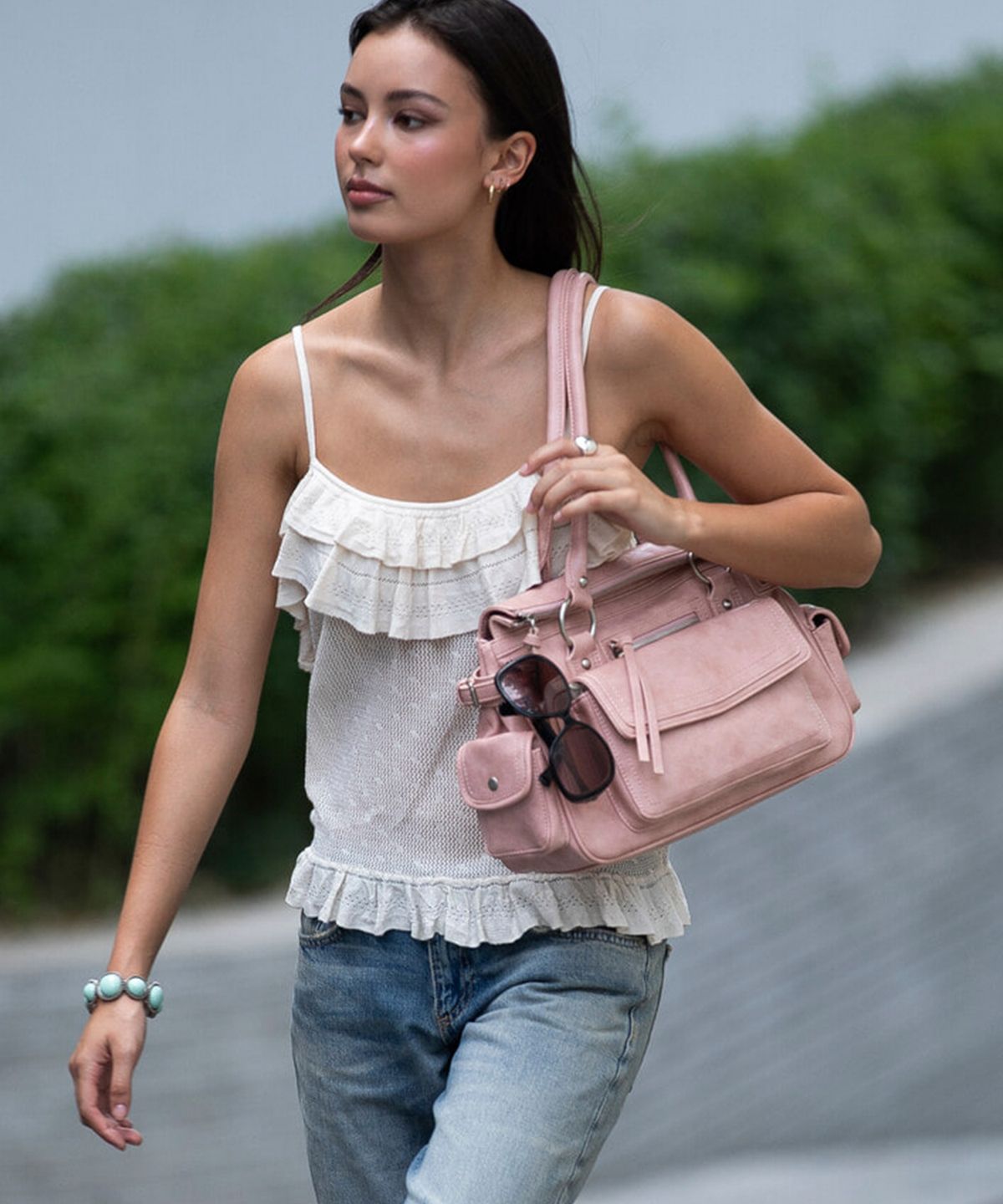 디망쉬(DIMANCHE) Bermondsey bag (pink)