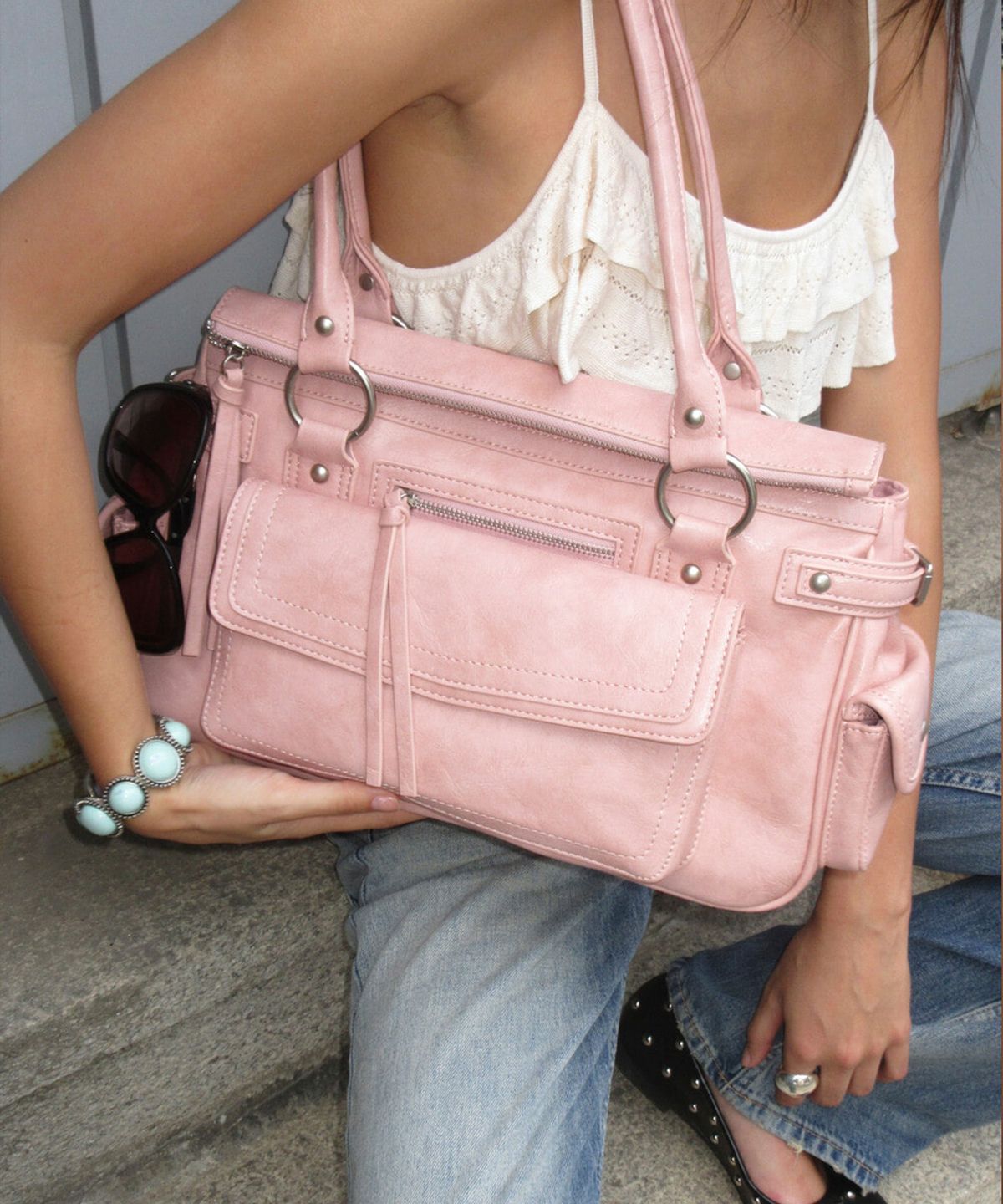 디망쉬(DIMANCHE) Bermondsey bag (pink)