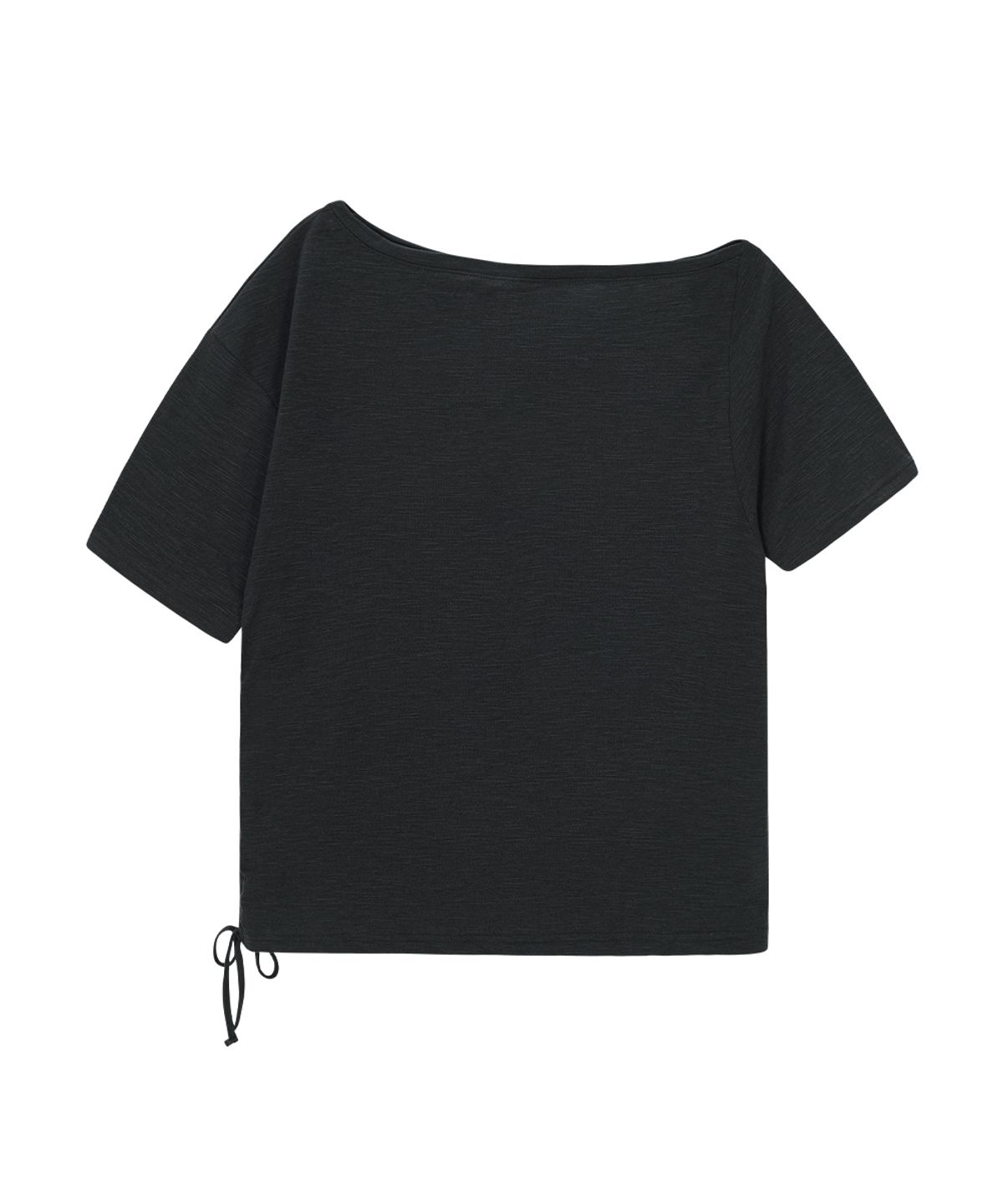 애즈온(ASON) KIKI BOXY SHIRRING TEE / CHARCOAL