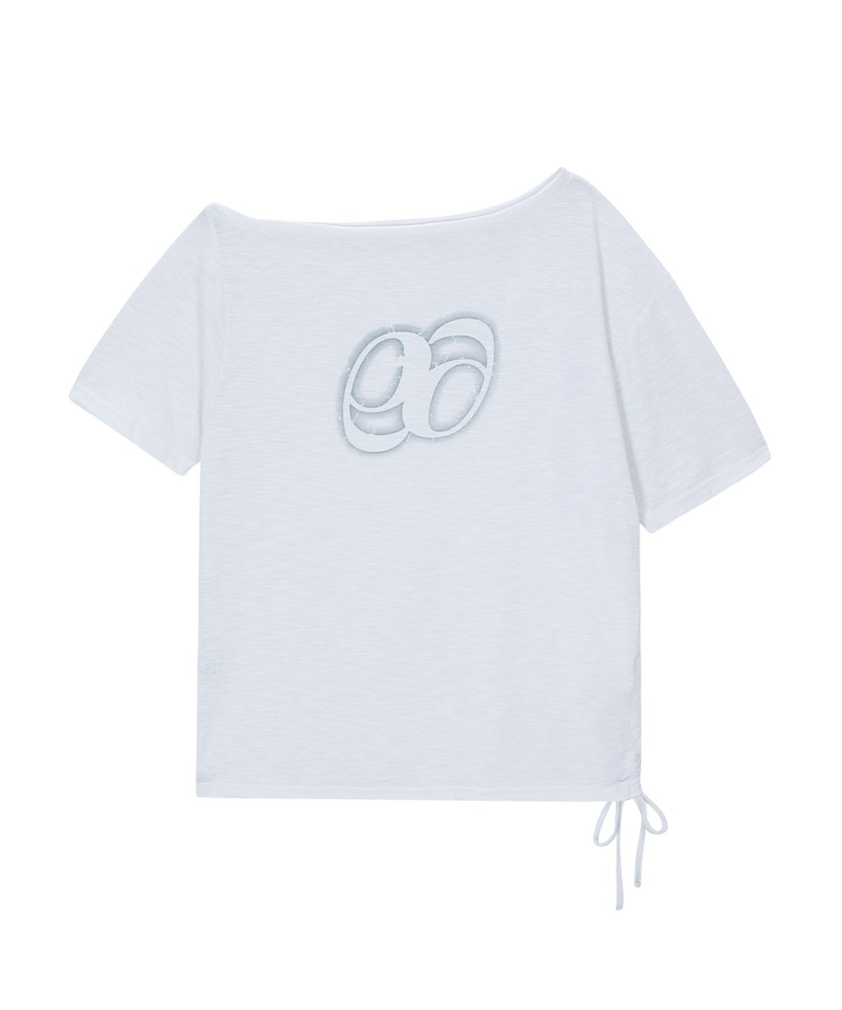 애즈온(ASON) KIKI BOXY SHIRRING TEE / WHITE