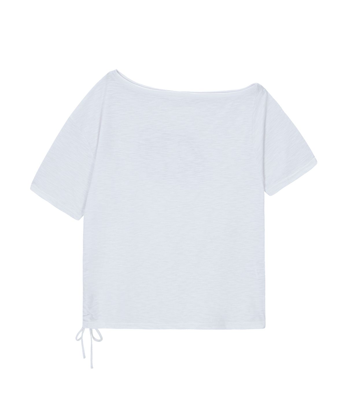 애즈온(ASON) KIKI BOXY SHIRRING TEE / WHITE