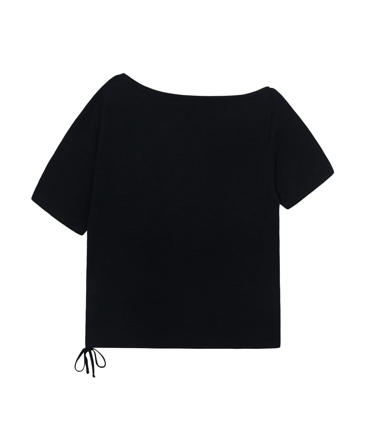 애즈온(ASON) KIKI BOXY SHIRRING TEE / BLACK