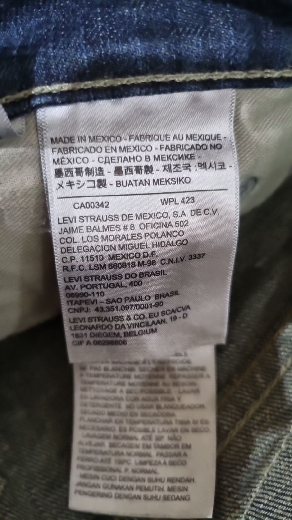 리바이스(LEVI'S) 청/데님 팬츠 170/84B