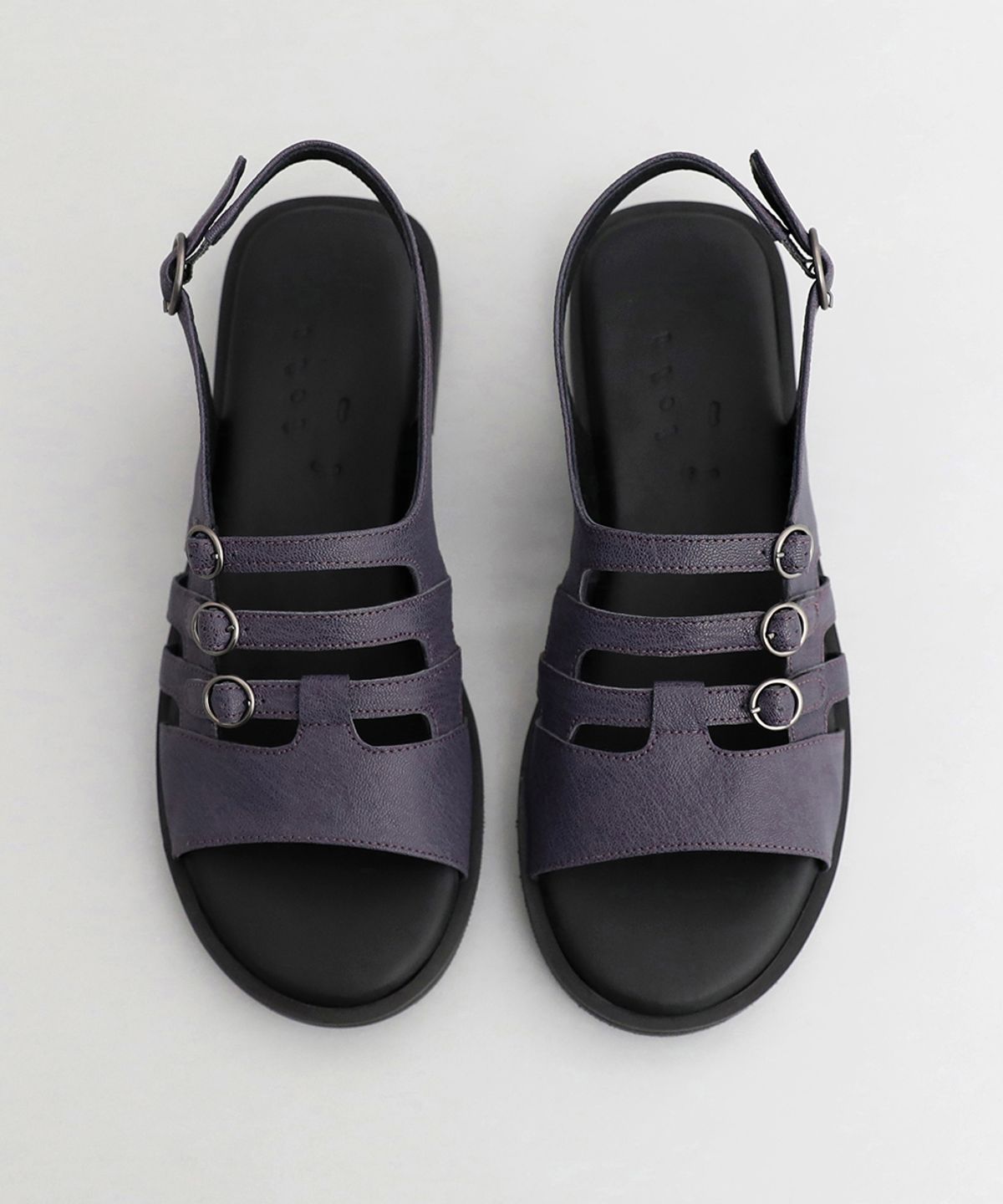흰(HEENN) Light Rail Sandals . Blueberry (W/ Vibram)