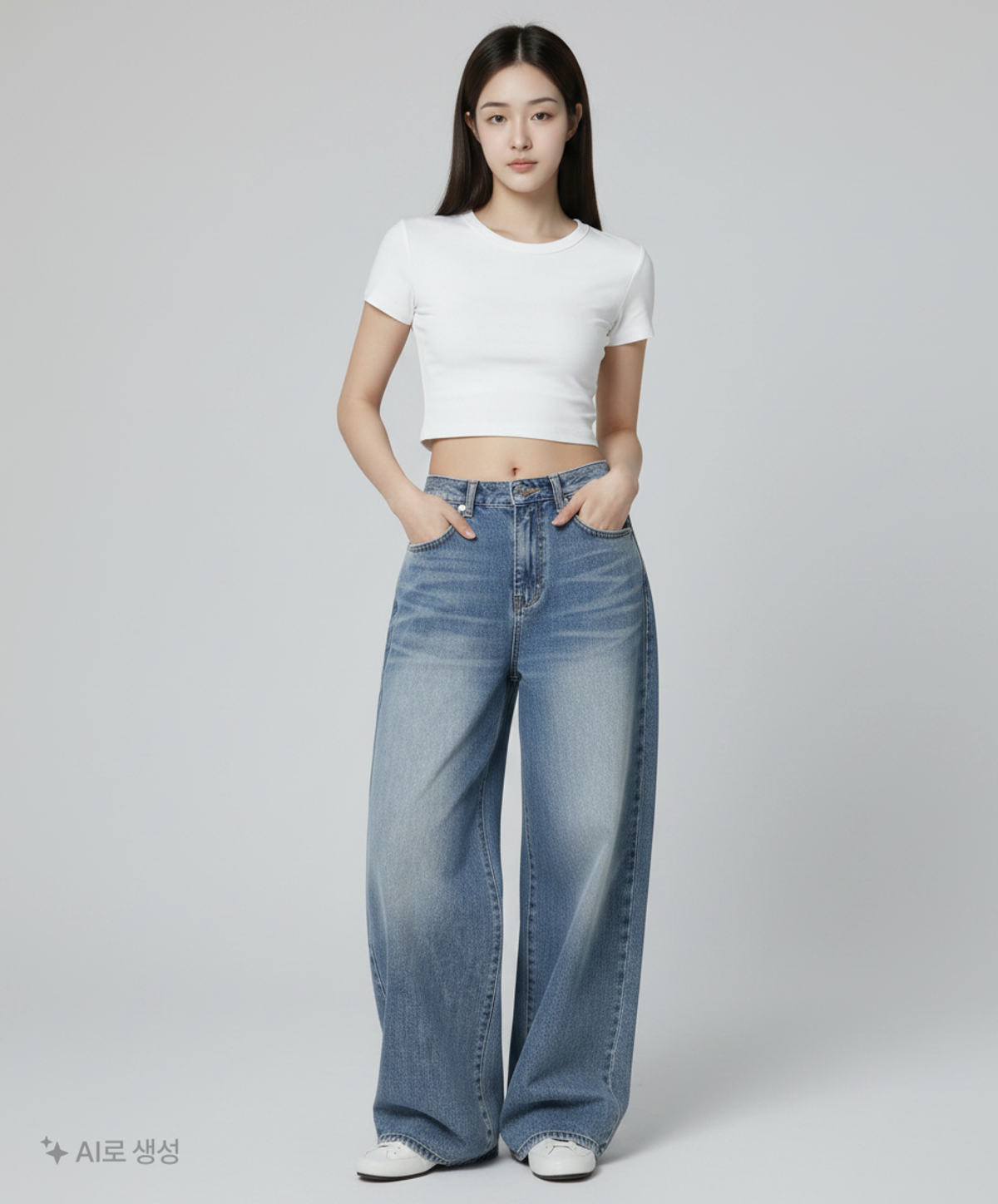 와르(WAAR) 청/데님 팬츠 S