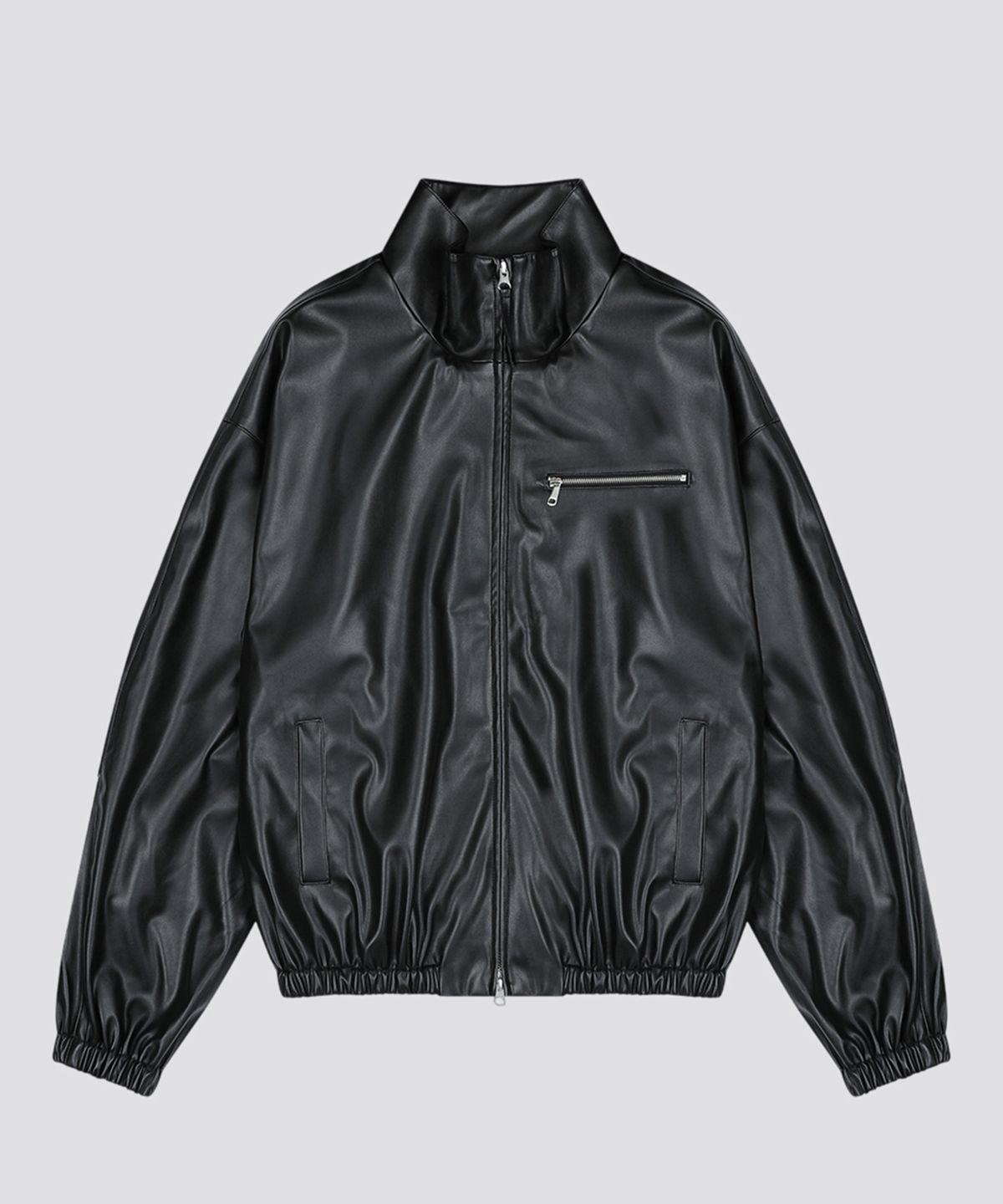 세이브(SAEV) FAUX LEATHER ZIP-UP JACKET