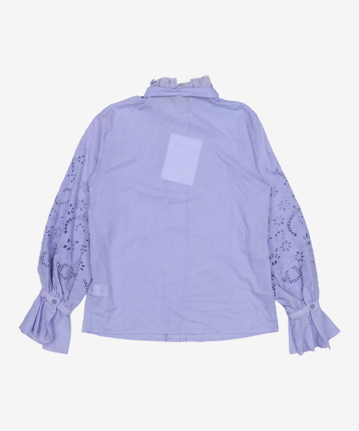 룩캐스트(LOOKAST) LIGHT BLUE RIBBON LACE BLOUSE ONE