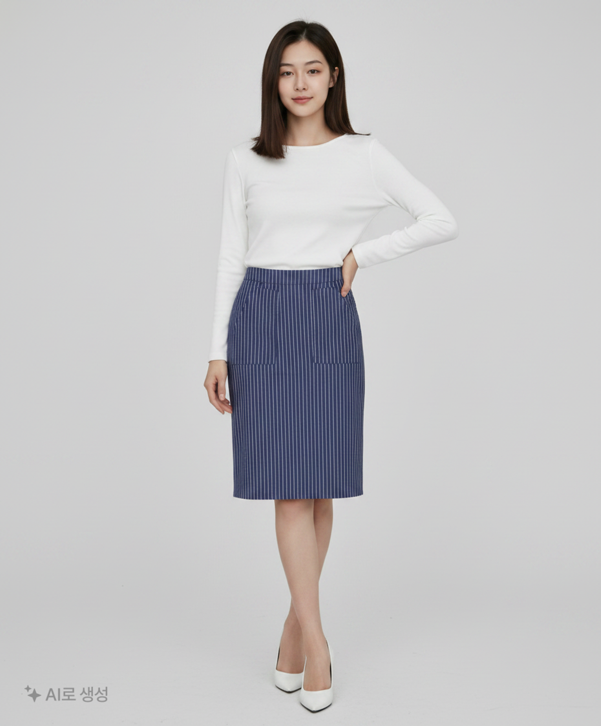 스파오(SPAO) 미디스커트 M