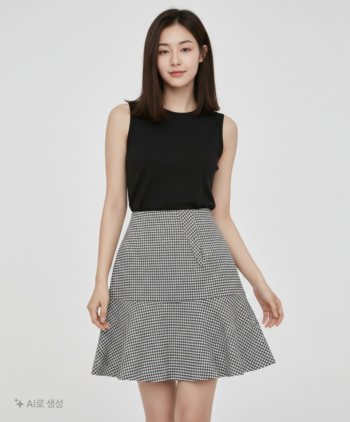 르샵(LESHOP) 미디스커트 M
