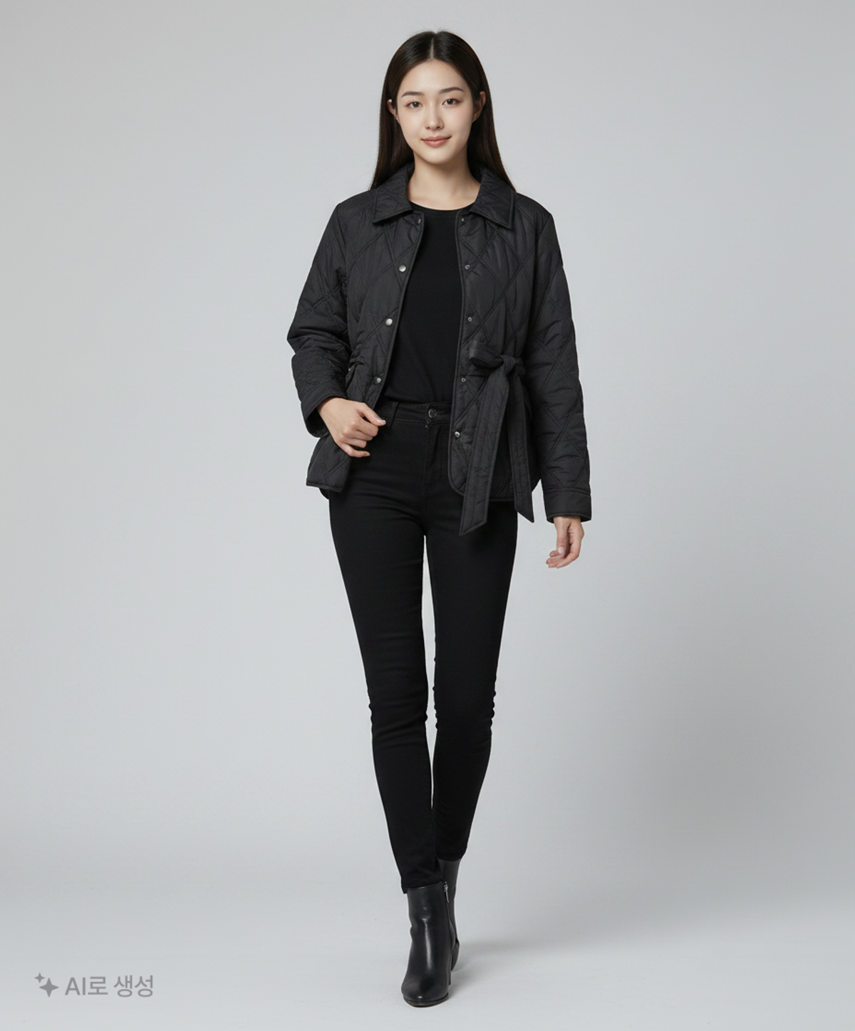 미쏘(MIXXO) 벨티드 경량패딩_MIWJPDV01B S