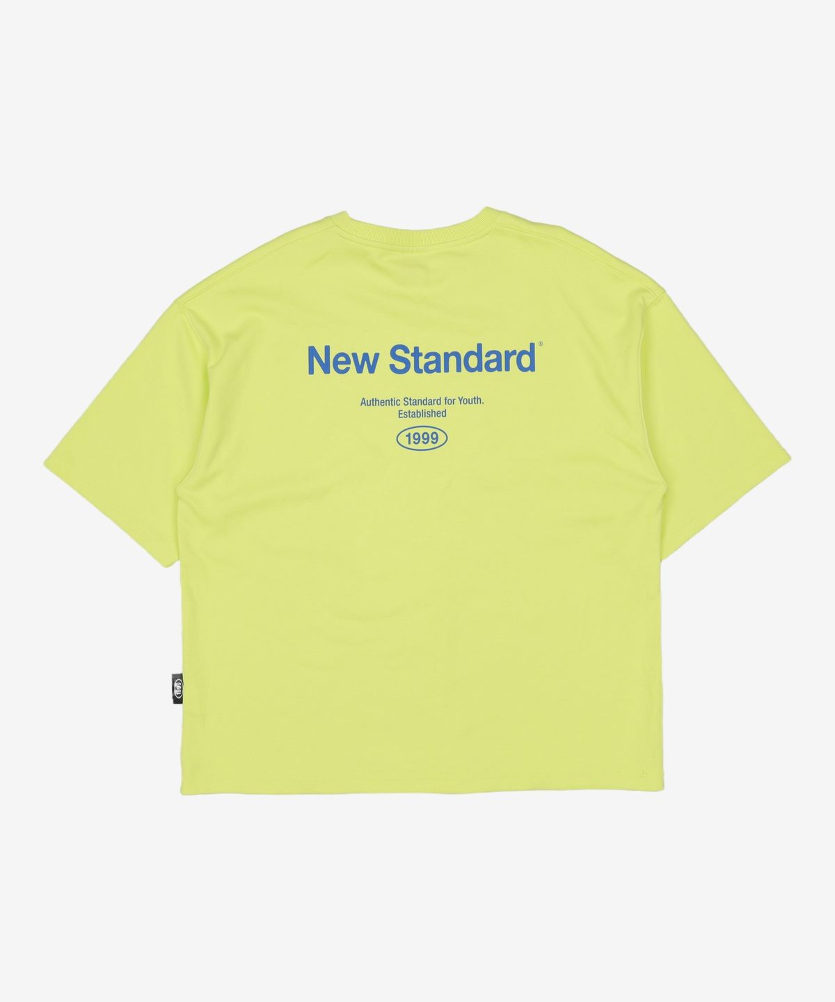 니(NII) 공용 뒷판 오버핏 티셔츠_LIGHT GREEN 105
