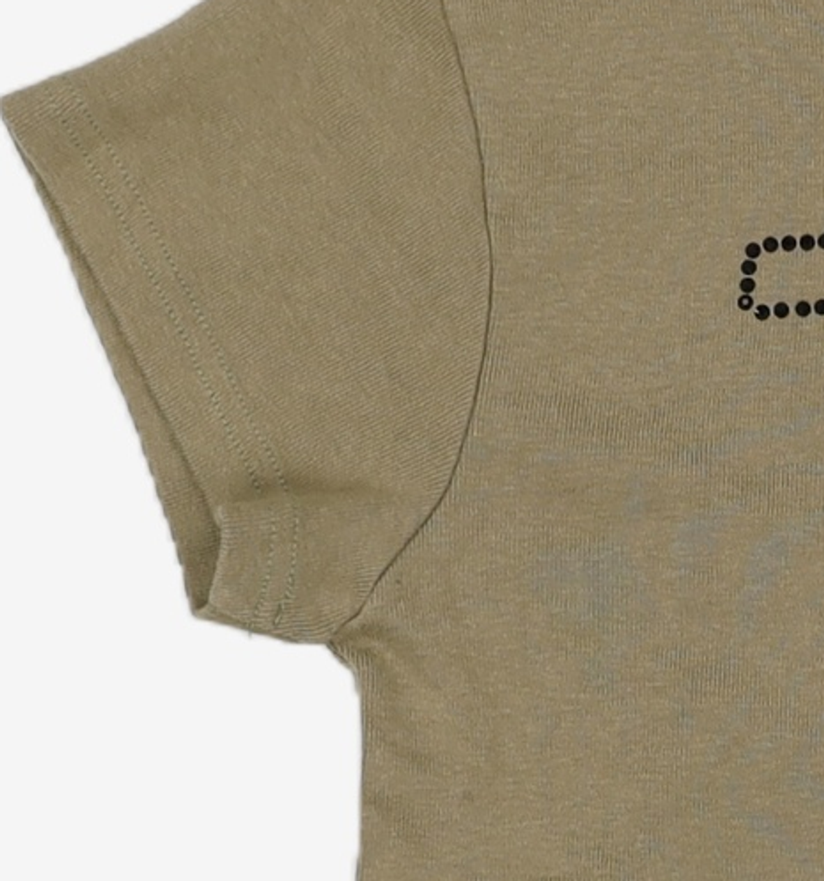 큐리티(CURETTY) C DIAGONAL HEMLINE T-SHIRT_KHAKI S