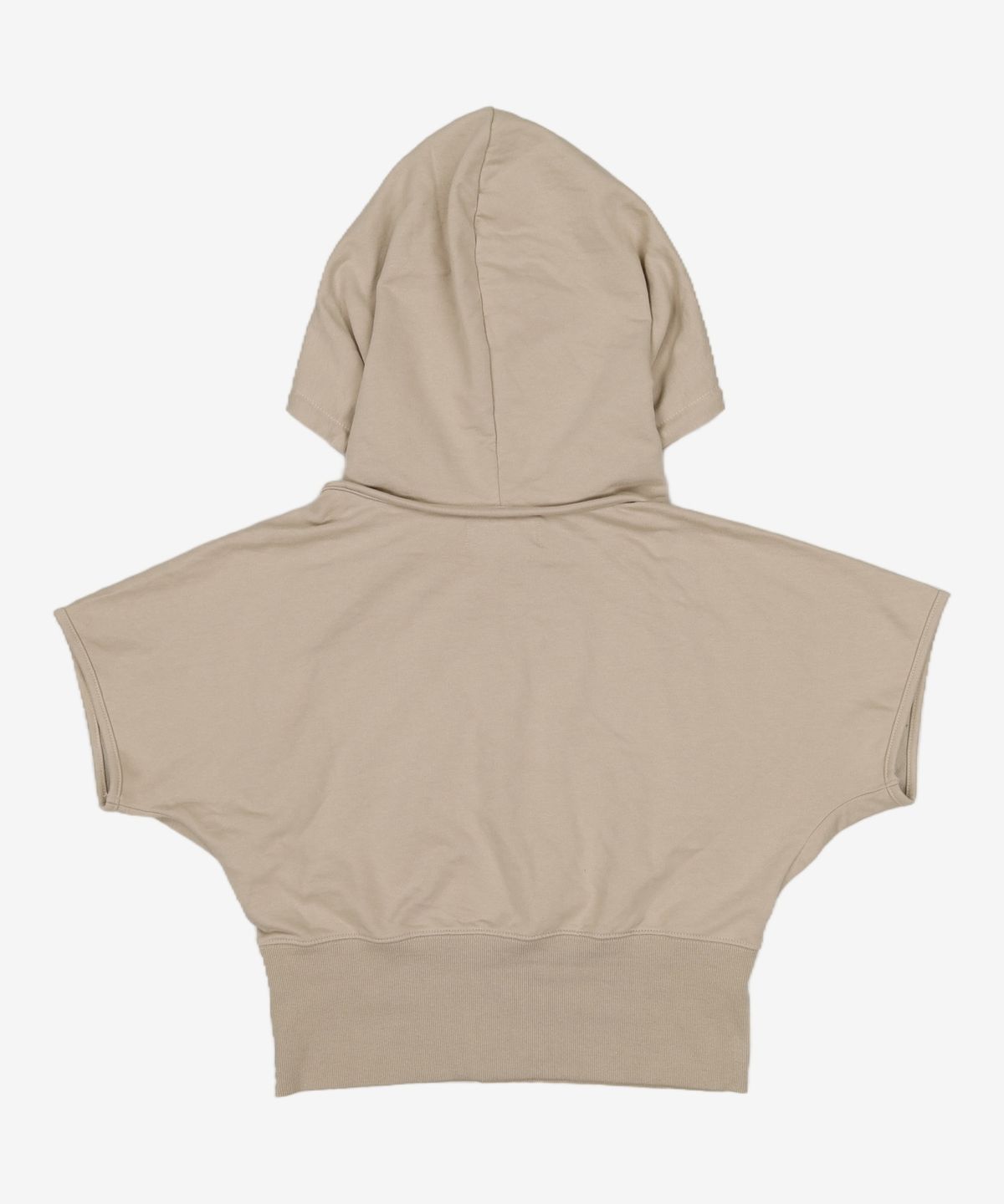 우알롱(WOOALONG) Bolero half hood T-shirts - BEIGE M