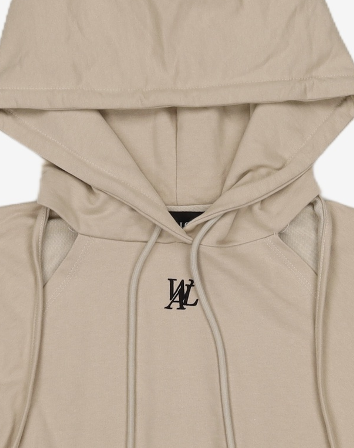 우알롱(WOOALONG) Bolero half hood T-shirts - BEIGE M