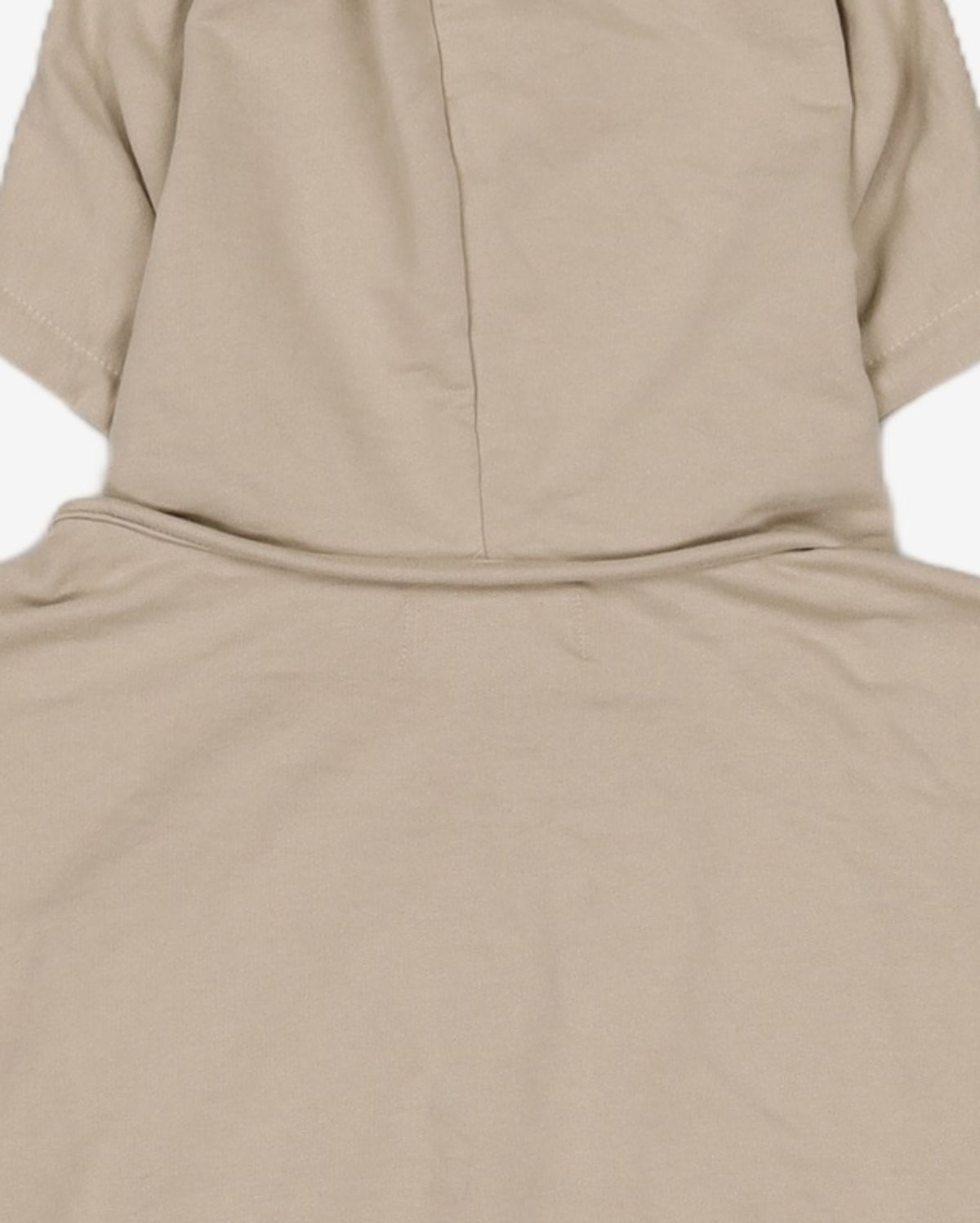 우알롱(WOOALONG) Bolero half hood T-shirts - BEIGE M