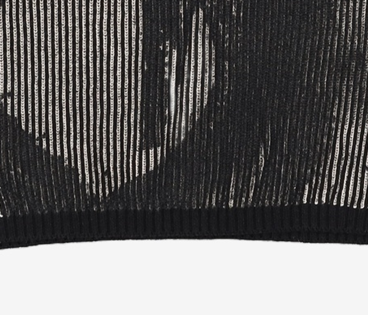 메종미네드(MAISON MINED) BLACK FLOWER PRINT KNIT L