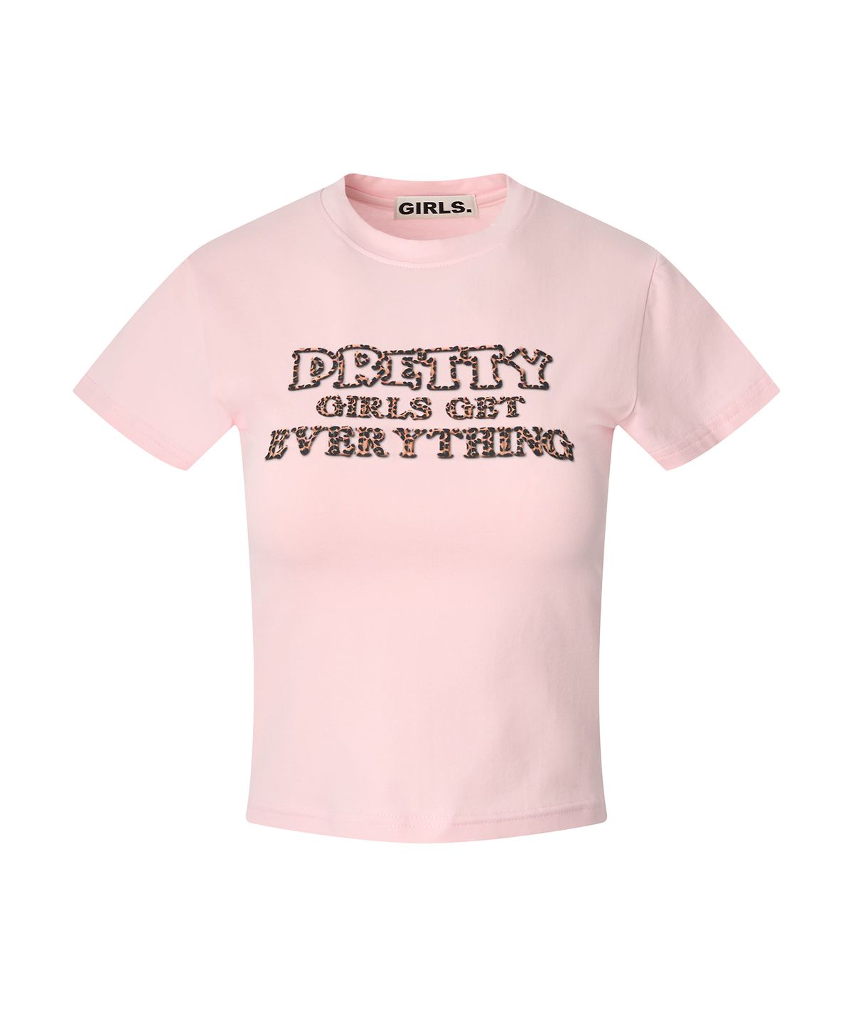 걸스걸스(GIRLSGIRLS) PRETTY GIRLS TEE - LIGHT PINK