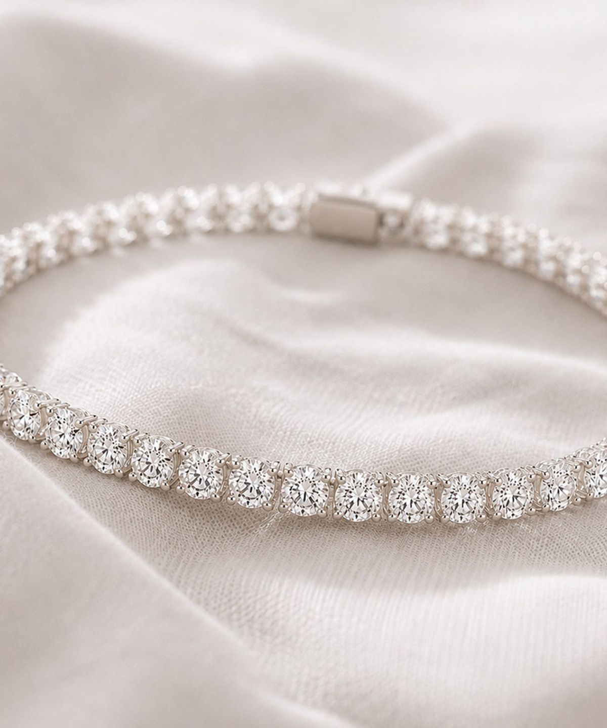 엘렌쥬얼리(HELENE JEWELRY) 14K 18K 랩 다이아몬드 2부 4프롱 엘렌 테니스 금 팔찌