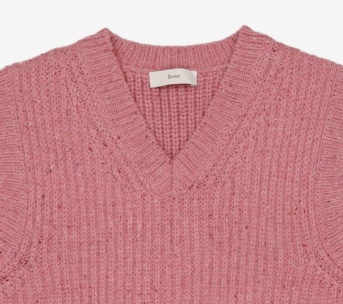 던스트(DUNST) UNISEX V-NECK KNIT VEST_UDSW5C113_SOFT PINK M