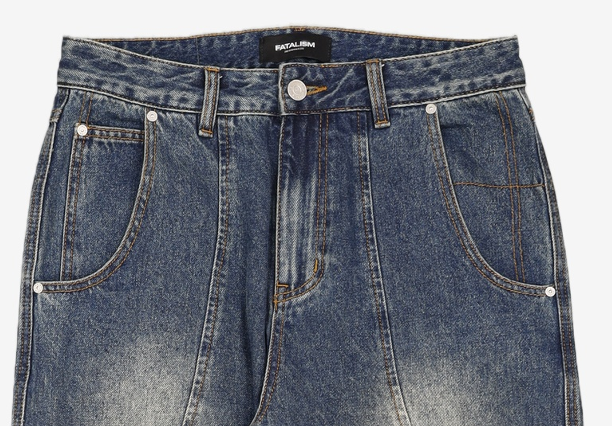 페이탈리즘(FATALISM) #0346 blue wave wide flare fit 46