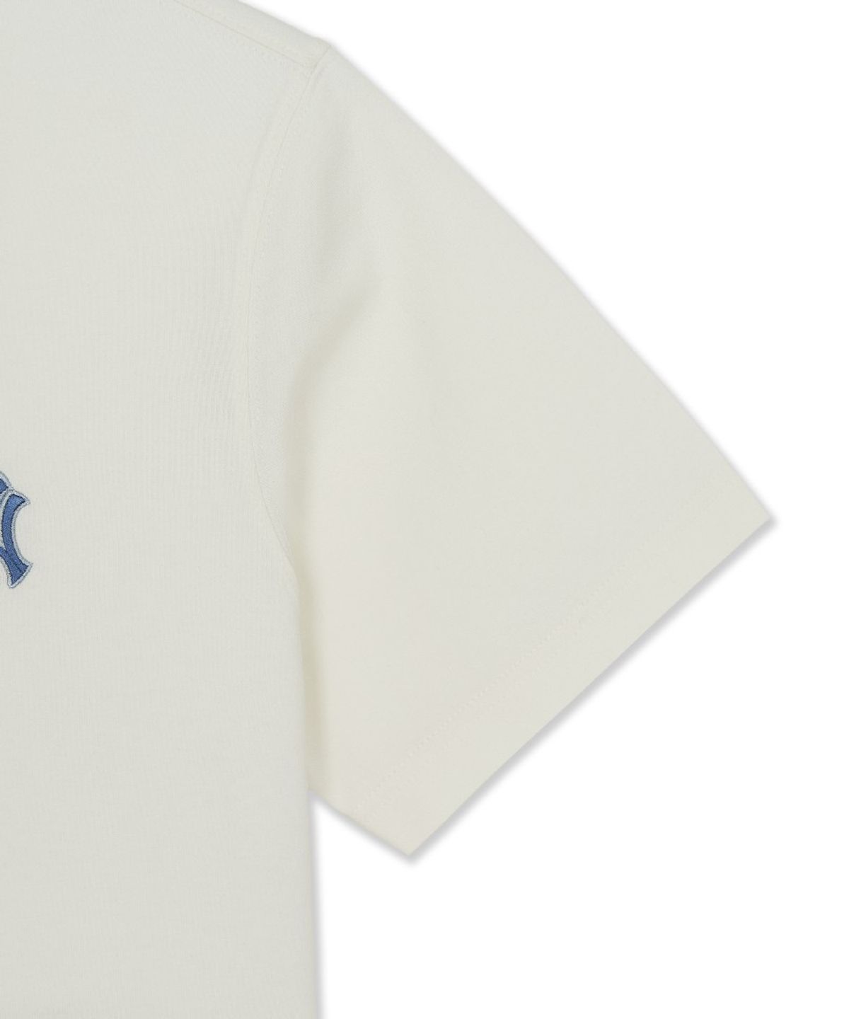엠엘비(MLB) 빈티지 등판 그래픽 세미 오버핏 반팔 티셔츠 NY (Cream)