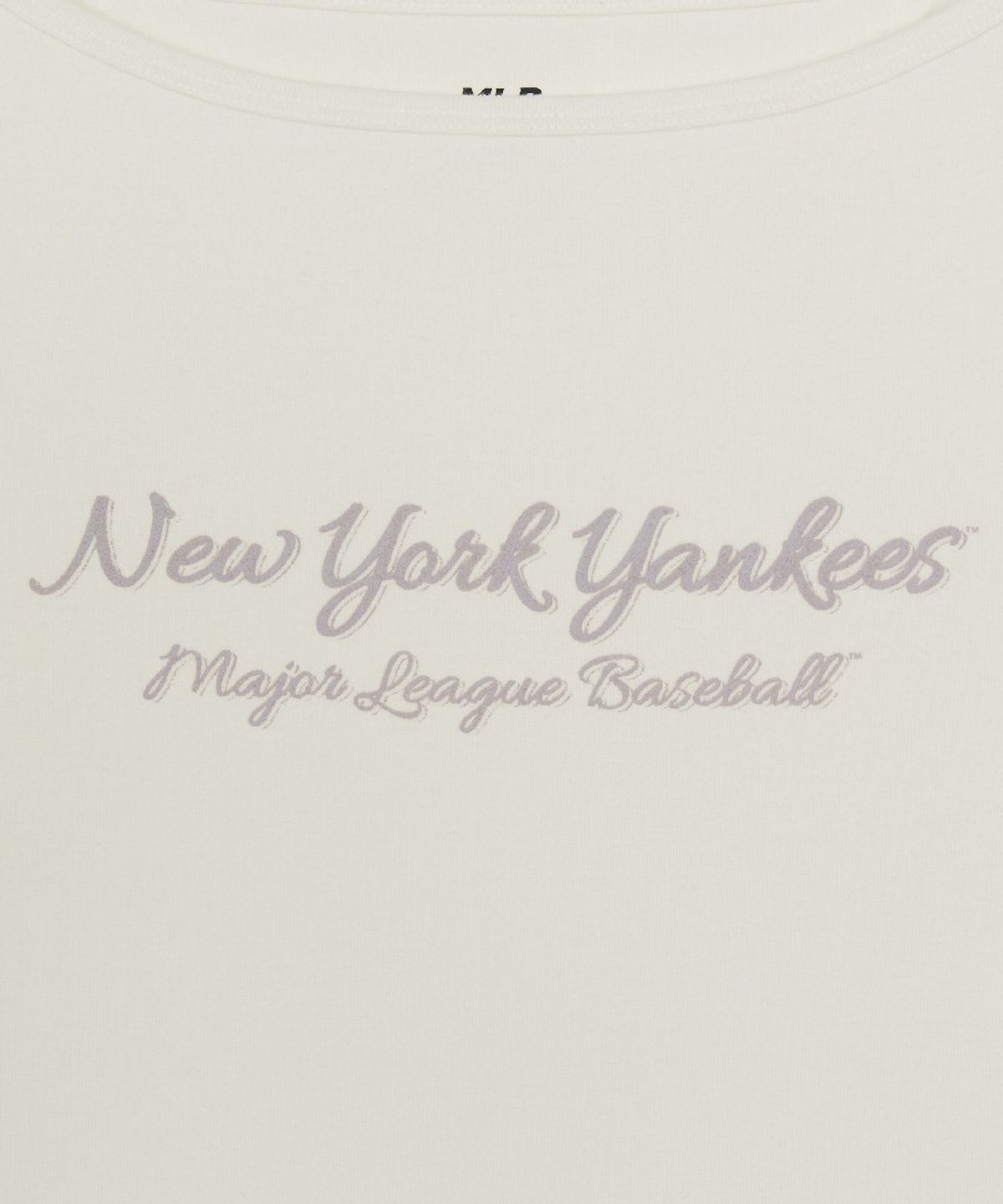 엠엘비(MLB) 여성 보트넥 레터링 긴팔 티셔츠 NY (Cream)