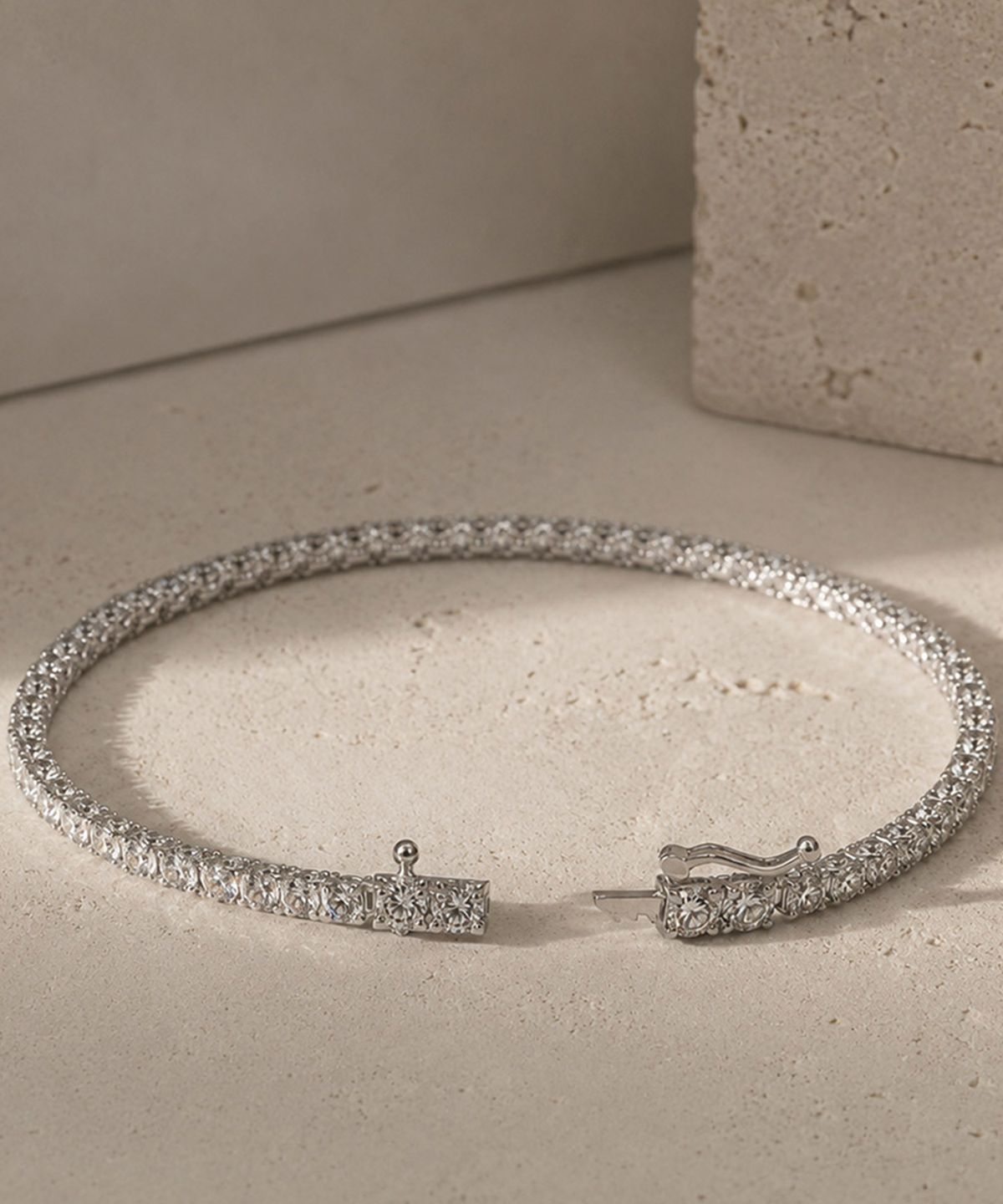 엘렌쥬얼리(HELENE JEWELRY) 14K 18K 랩 다이아몬드 1부 4프롱 엘렌 테니스 금 팔찌