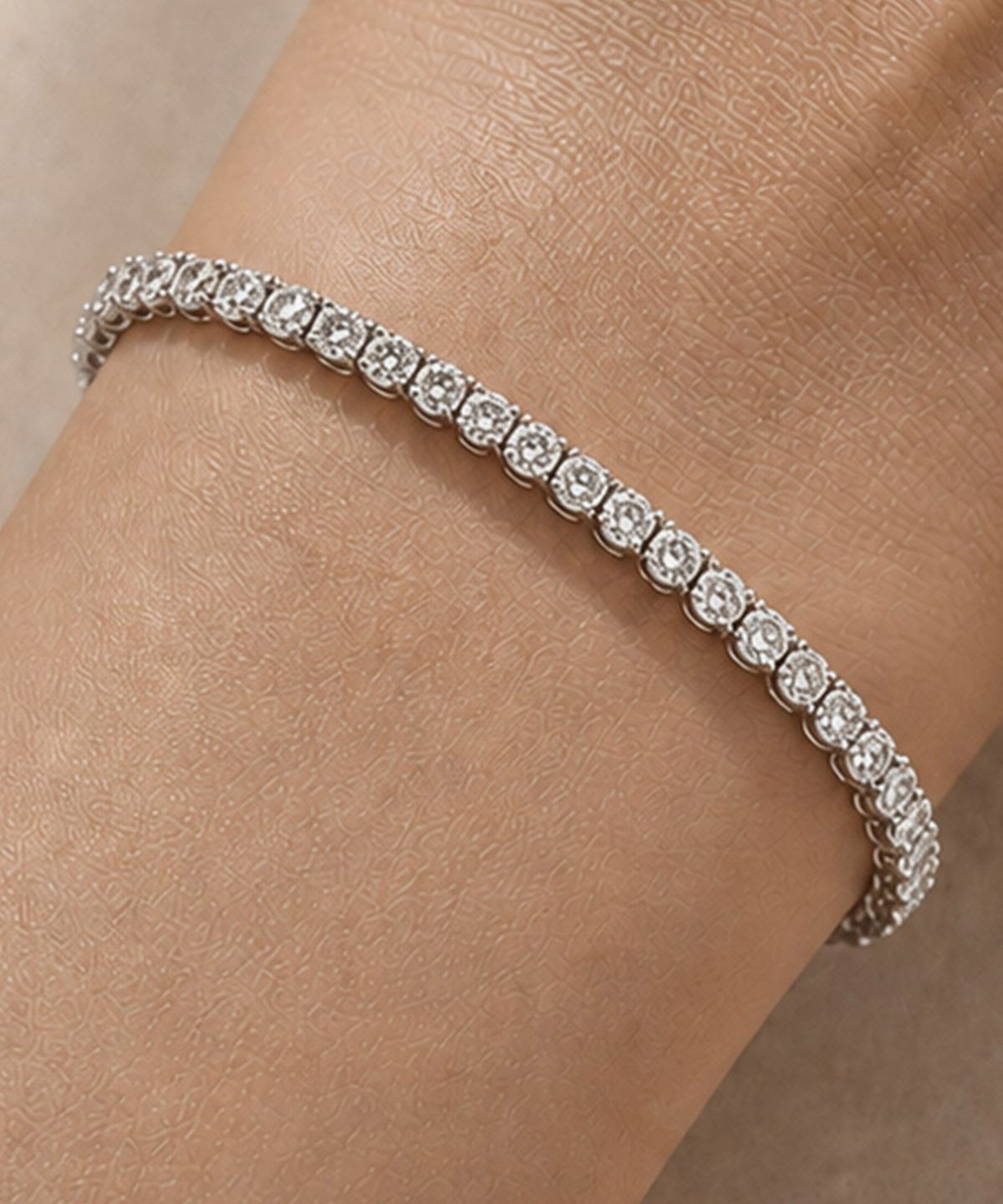 엘렌쥬얼리(HELENE JEWELRY) 14K 18K 랩 다이아몬드 1부 4프롱 엘렌 테니스 금 팔찌