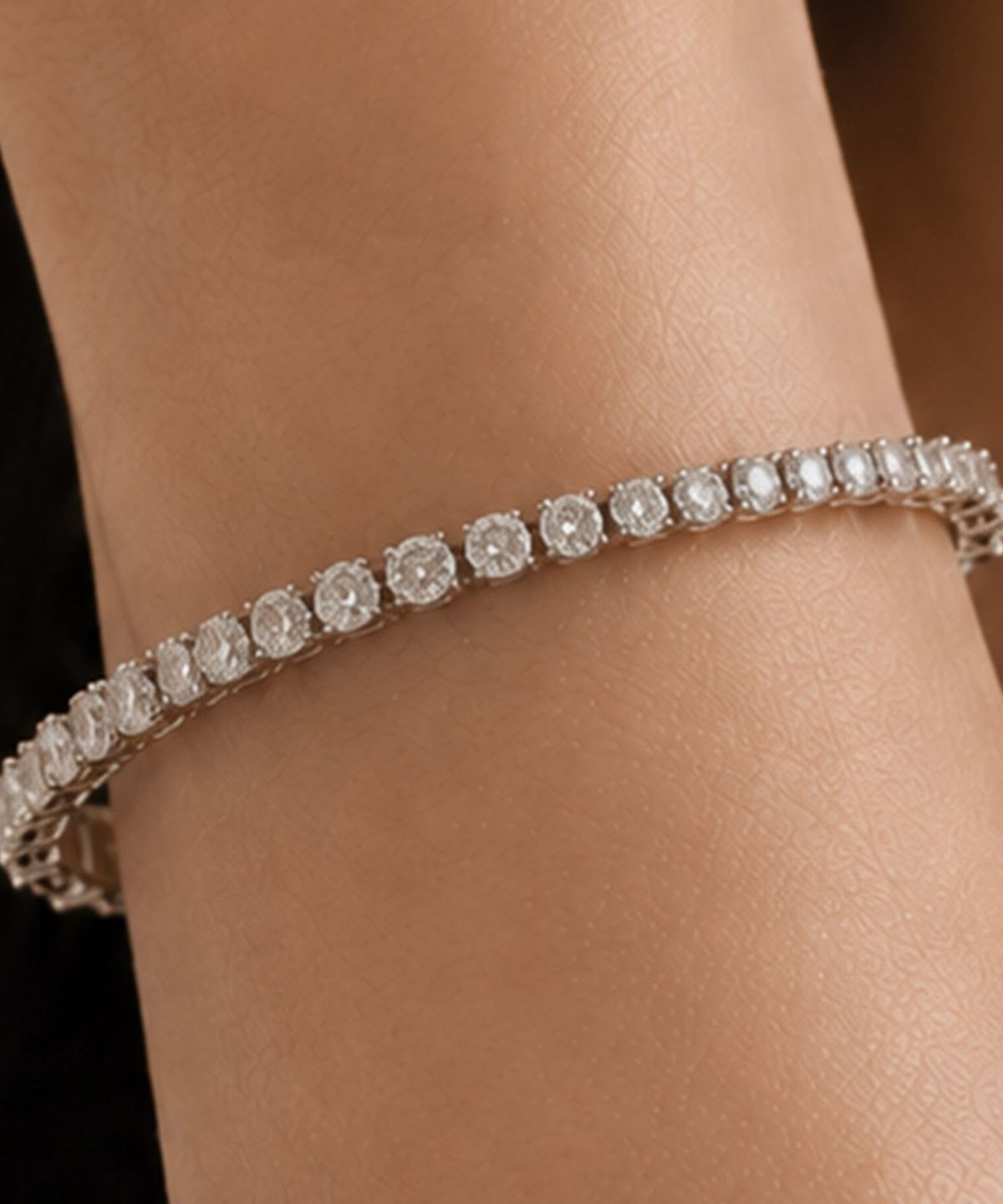 엘렌쥬얼리(HELENE JEWELRY) 14K 18K 랩 다이아몬드 1부 4프롱 엘렌 테니스 금 팔찌